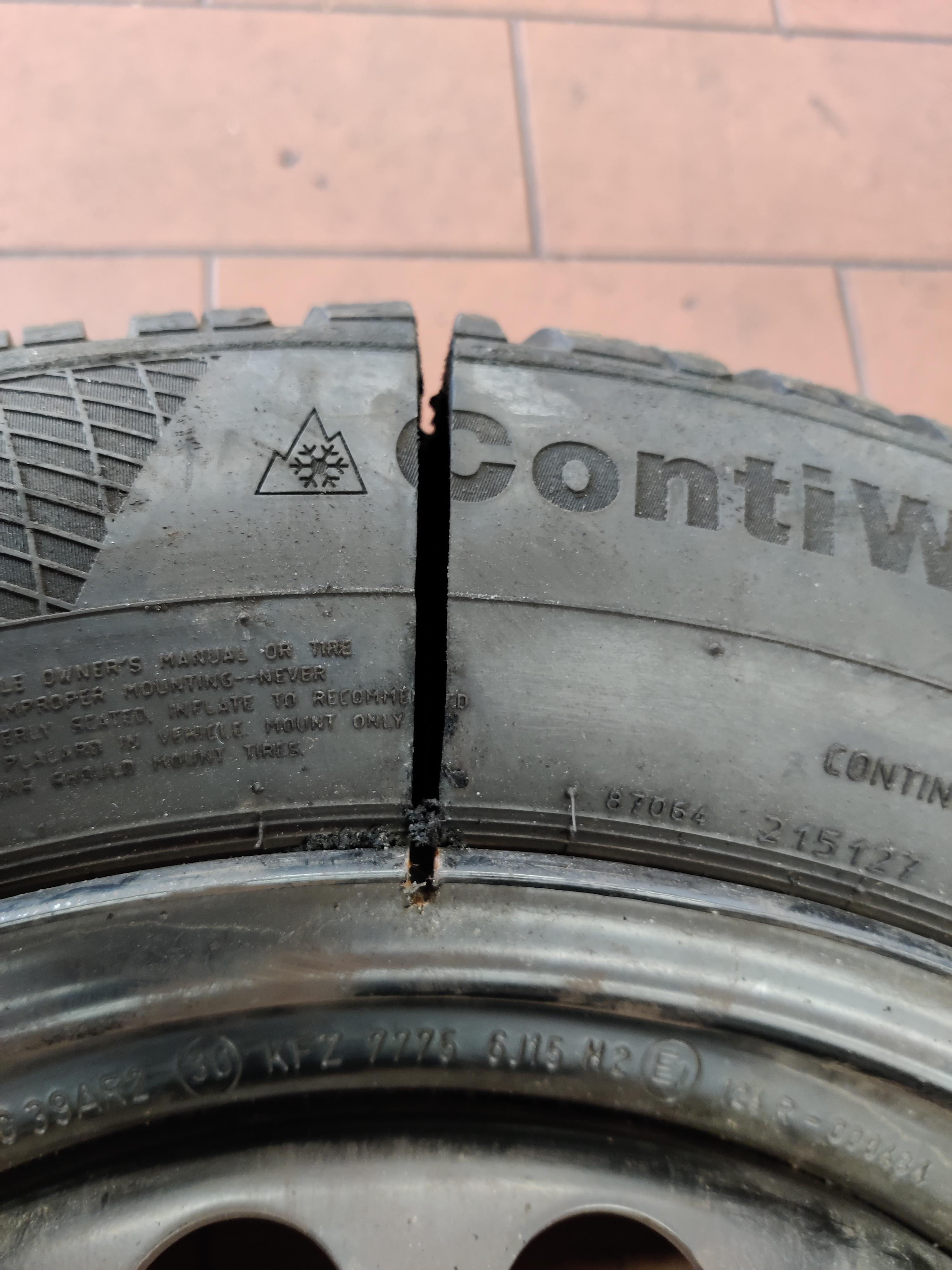 Customer tried to get the tire off the rim