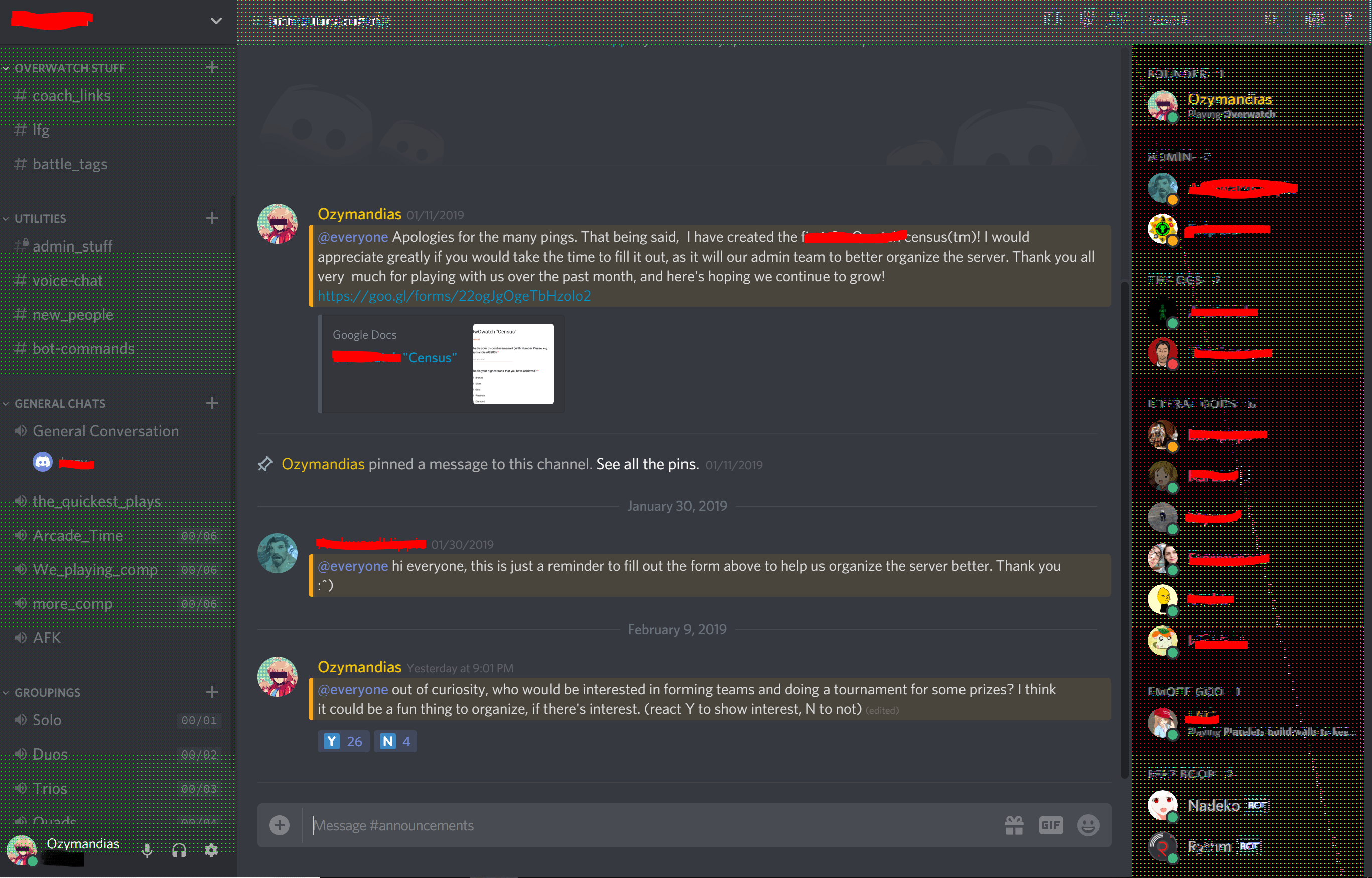 overview for Ozymand1as1