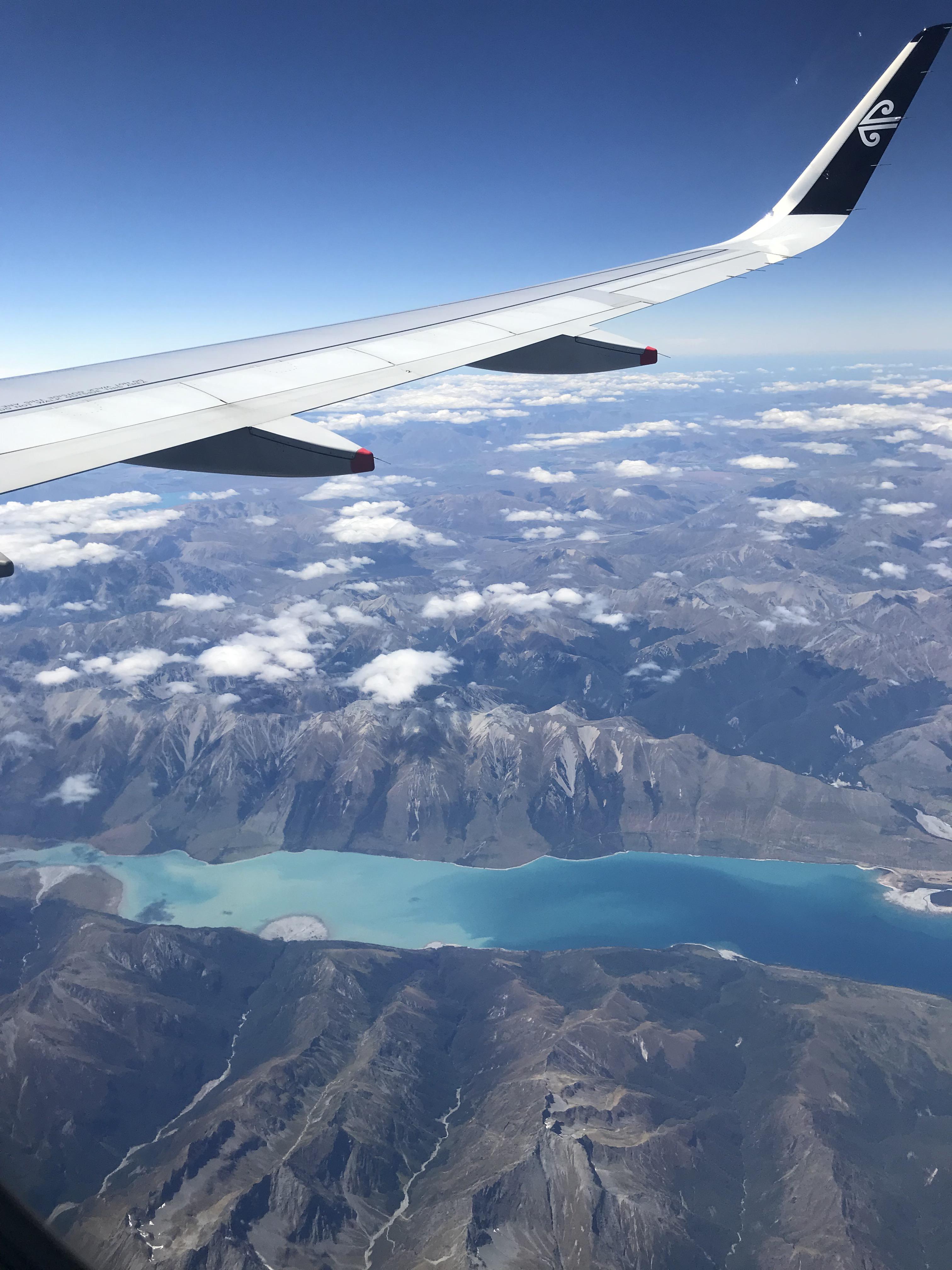 Air New Zealand flight departing Queenstown r/aviation