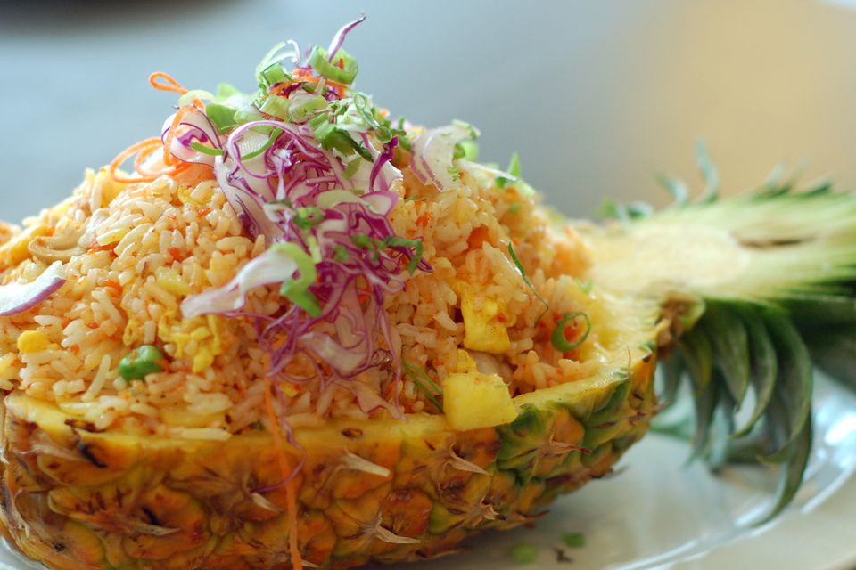 Thai Vegetarian Pineapple Fried Rice r/recipes