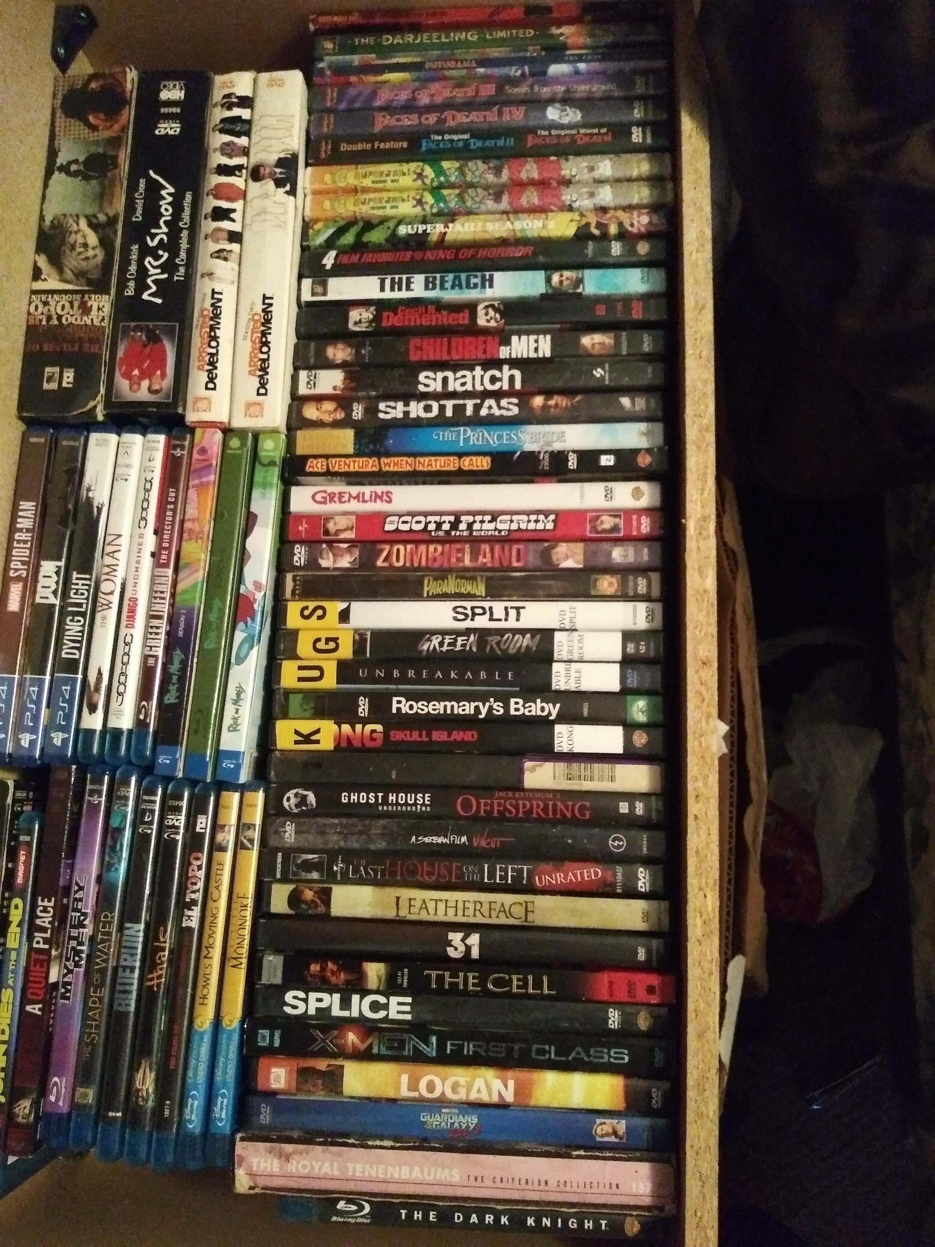 And the miscellaneous DVDs I've been able to snag at pawn shops. r/dvdcollection