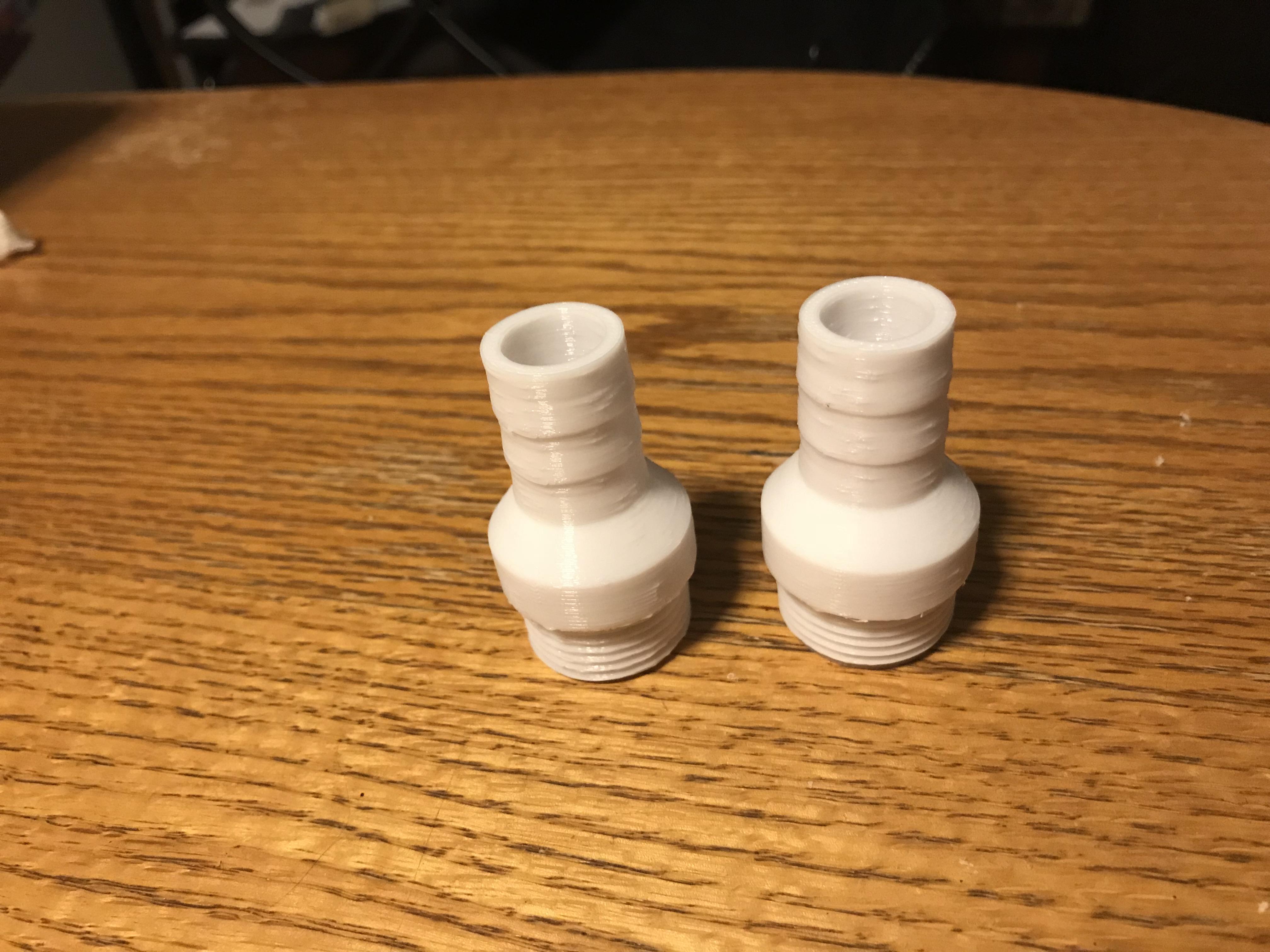 Hot tub heater hose connectors cracked. They made the connectors a