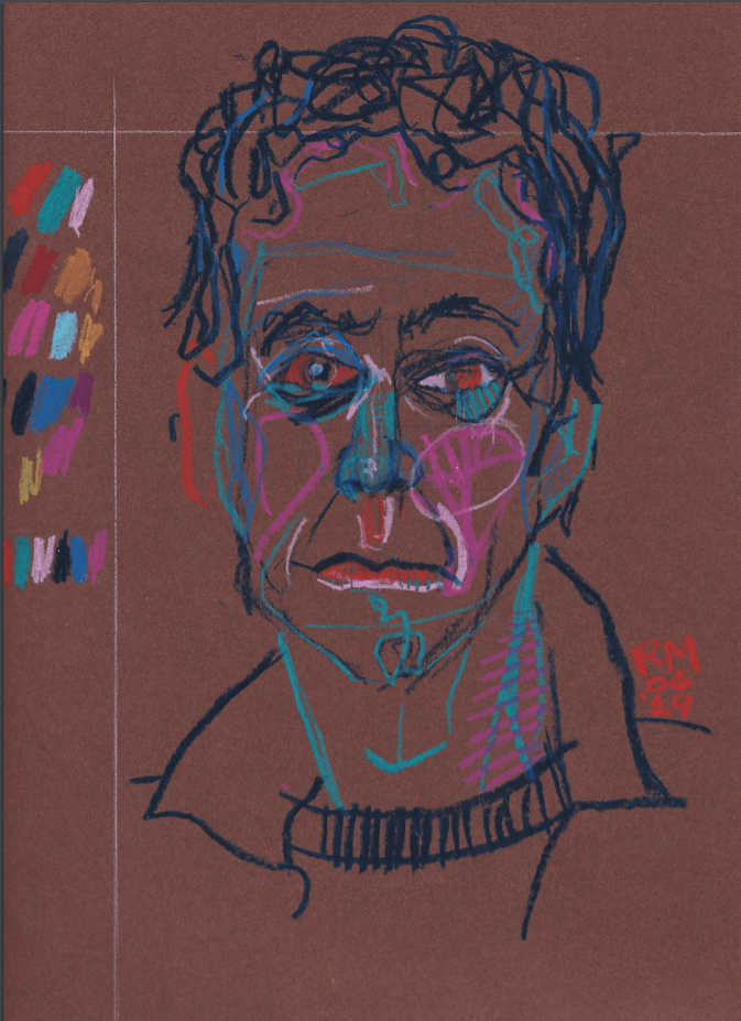 I drew Lou! Oil Pastel on Cardstock. r/LouReed