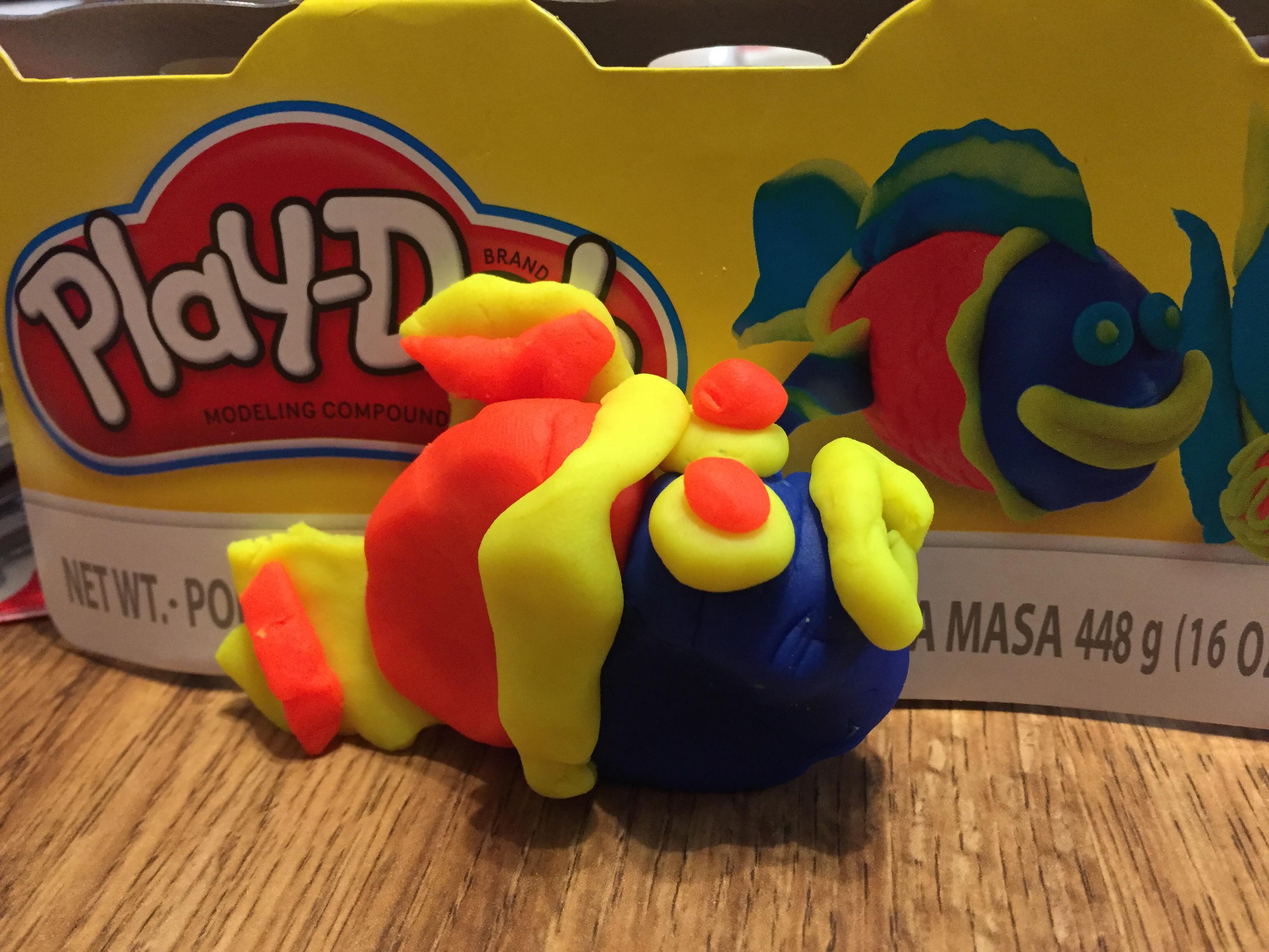 To make a PlayDoh fish. r/therewasanattempt