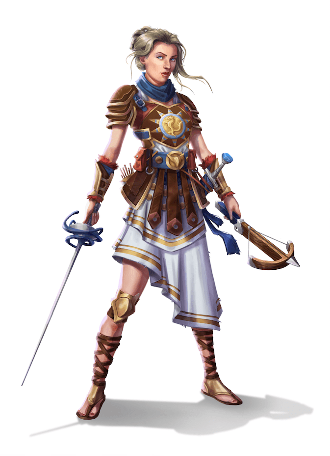 [Art] Commission of an Aasimar warrior r/DnD