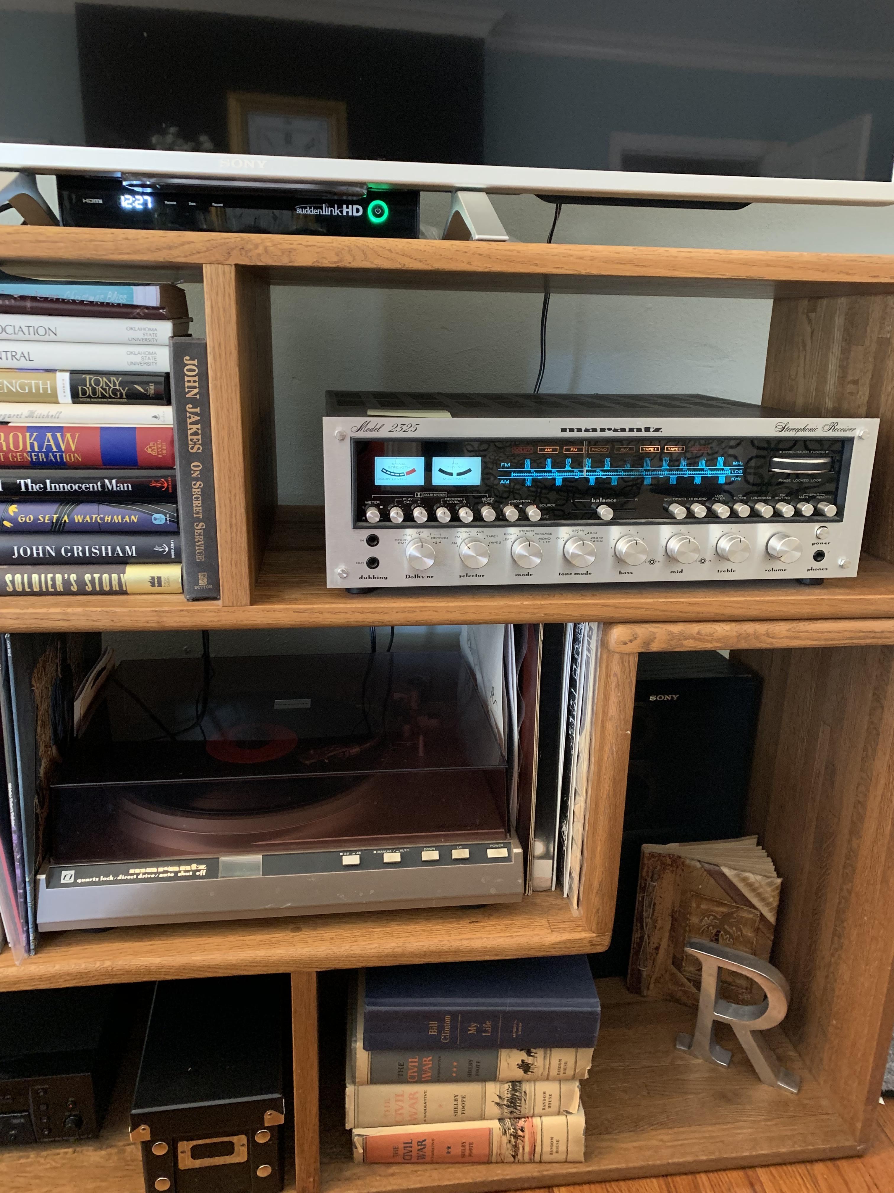 Marantz 2325 with turntable what do I need to add to this setup. What