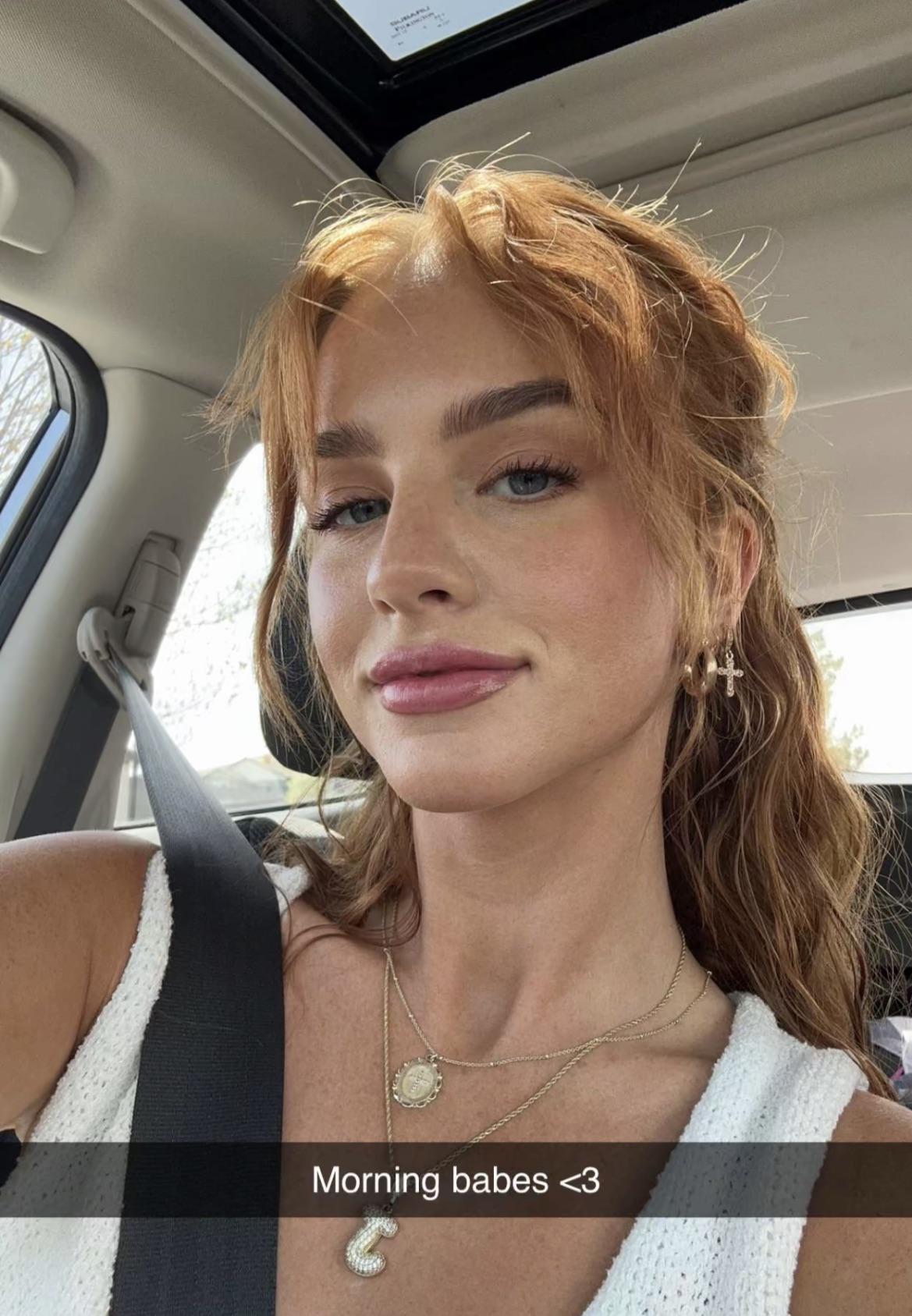 Car selfie for all the redhead fans - Sexy