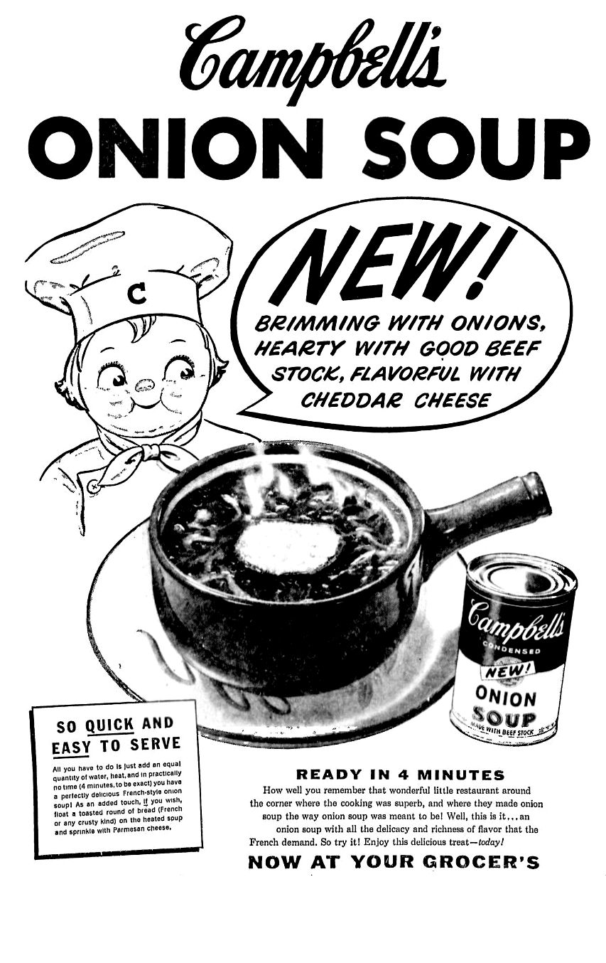 Campbell's Onion Soup March 1954 r/vintageads