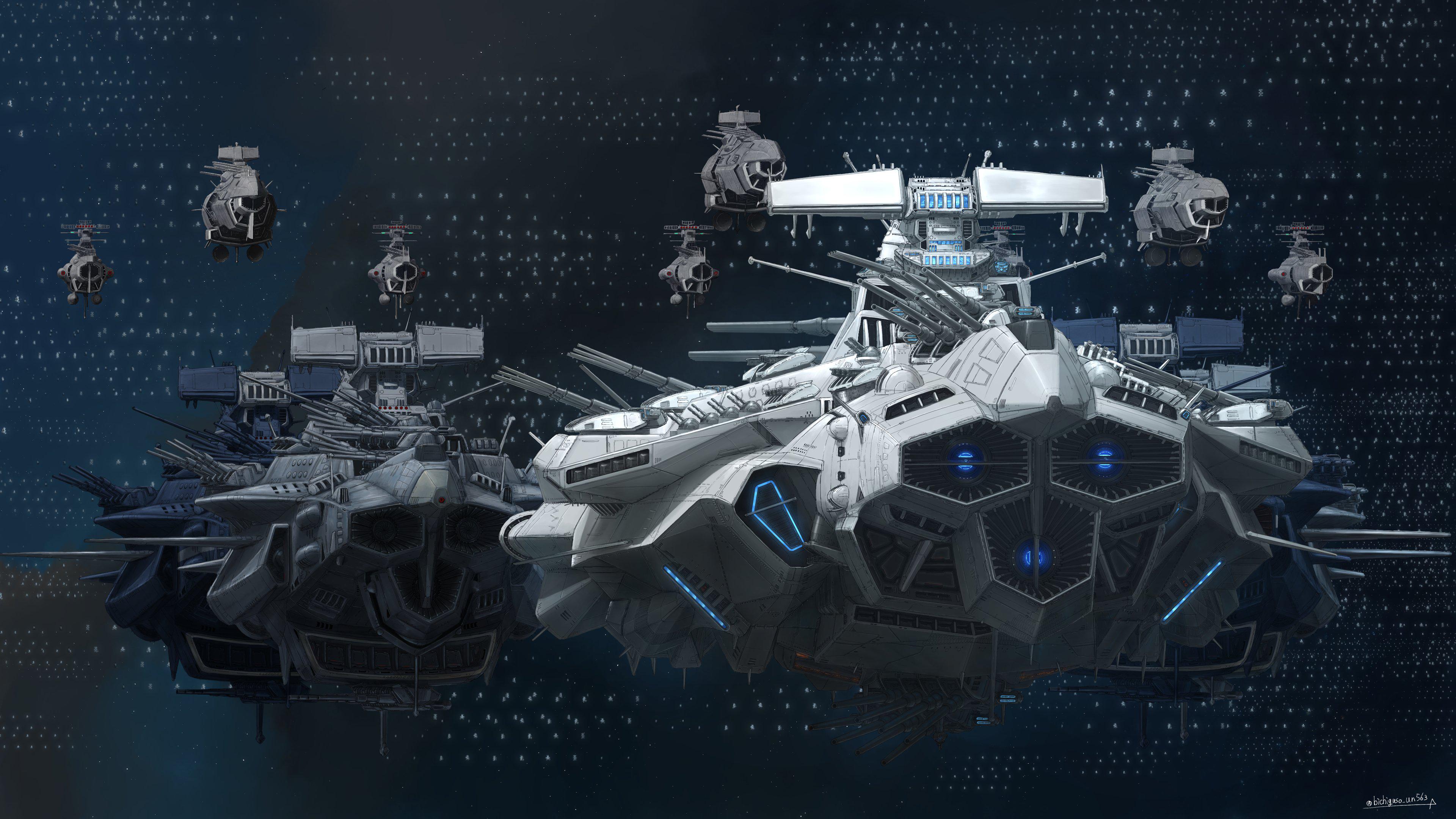 Space Battleship Yamato leading the Grand Fleet by おびち Images