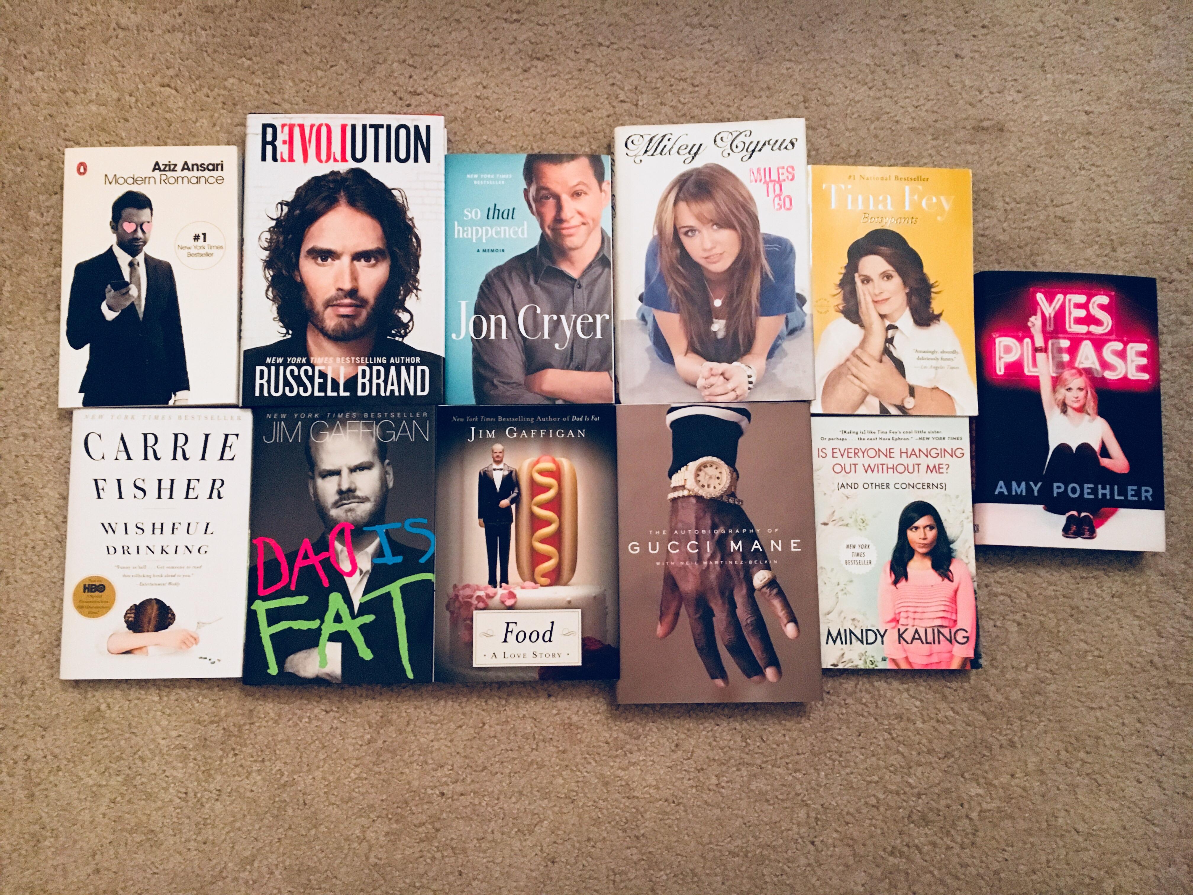 My guilty pleasure hobby celebrity autobiographies r/BookCollecting