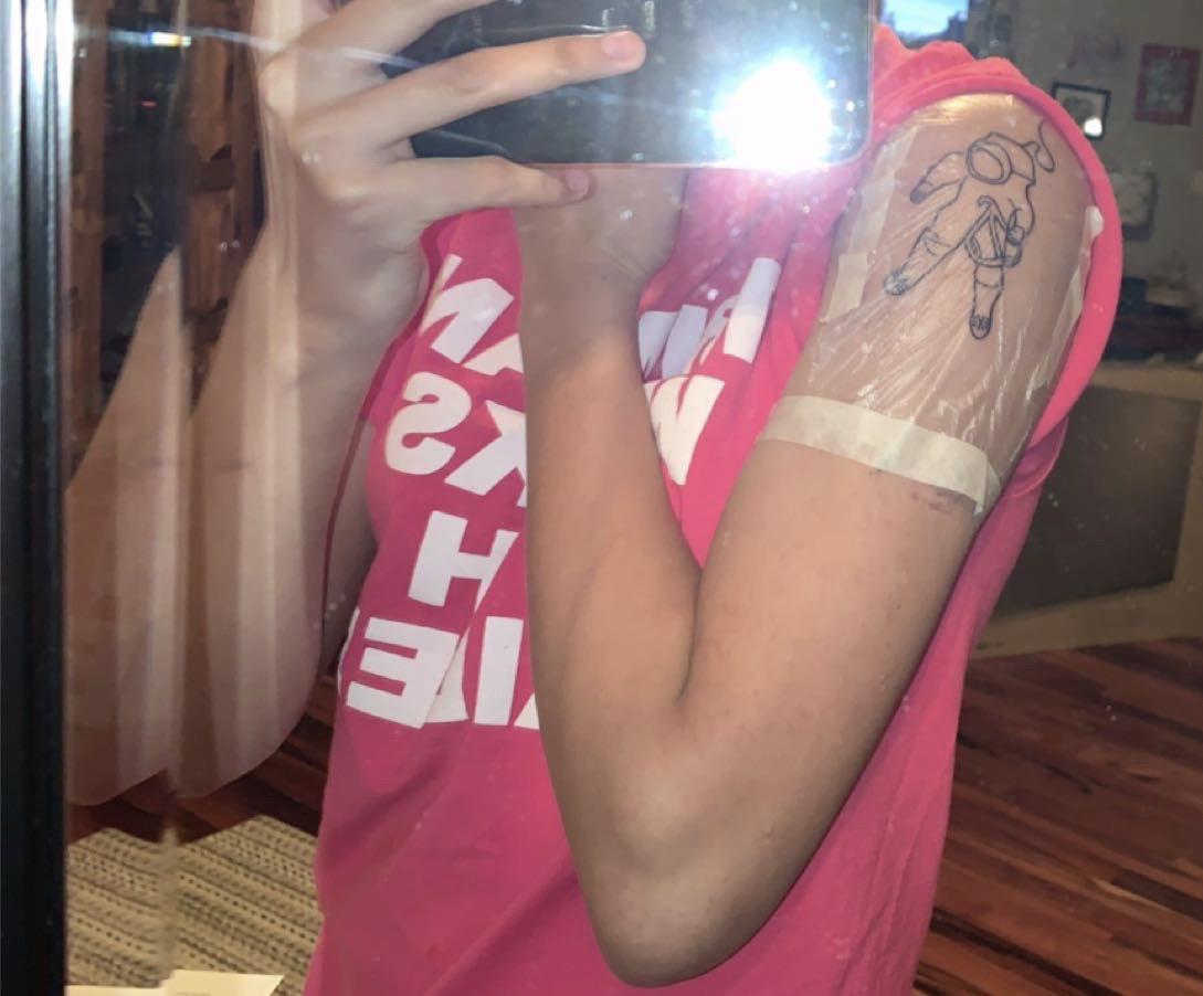 Lorde Melodrama Tattoo : Got the Melodrama tour astronaut tattooed. : lorde