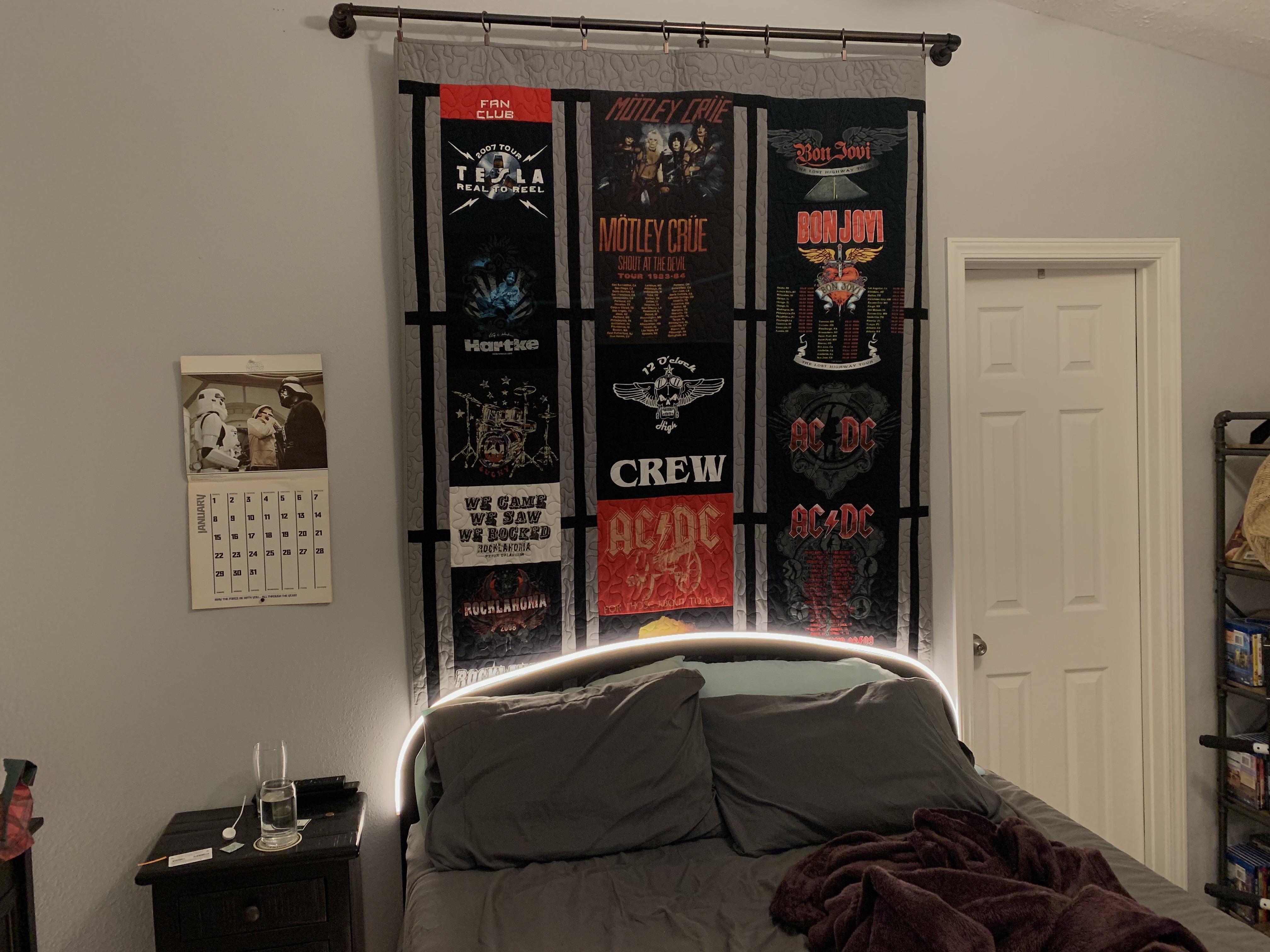 Yeah the outdoor strip is a perfect headboard sized light r/Hue