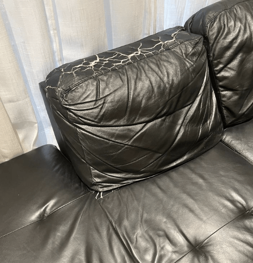 How would I repair this cracked couch cushion? r/Leathercraft