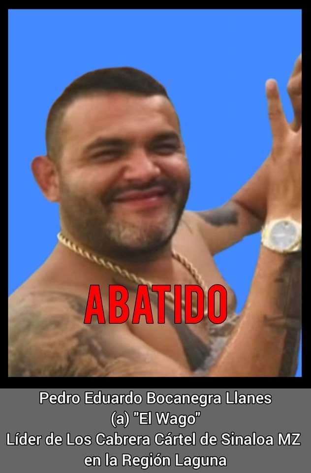 El Wago, leader of Los Cabrera of CDS MZ has been executed in Durango