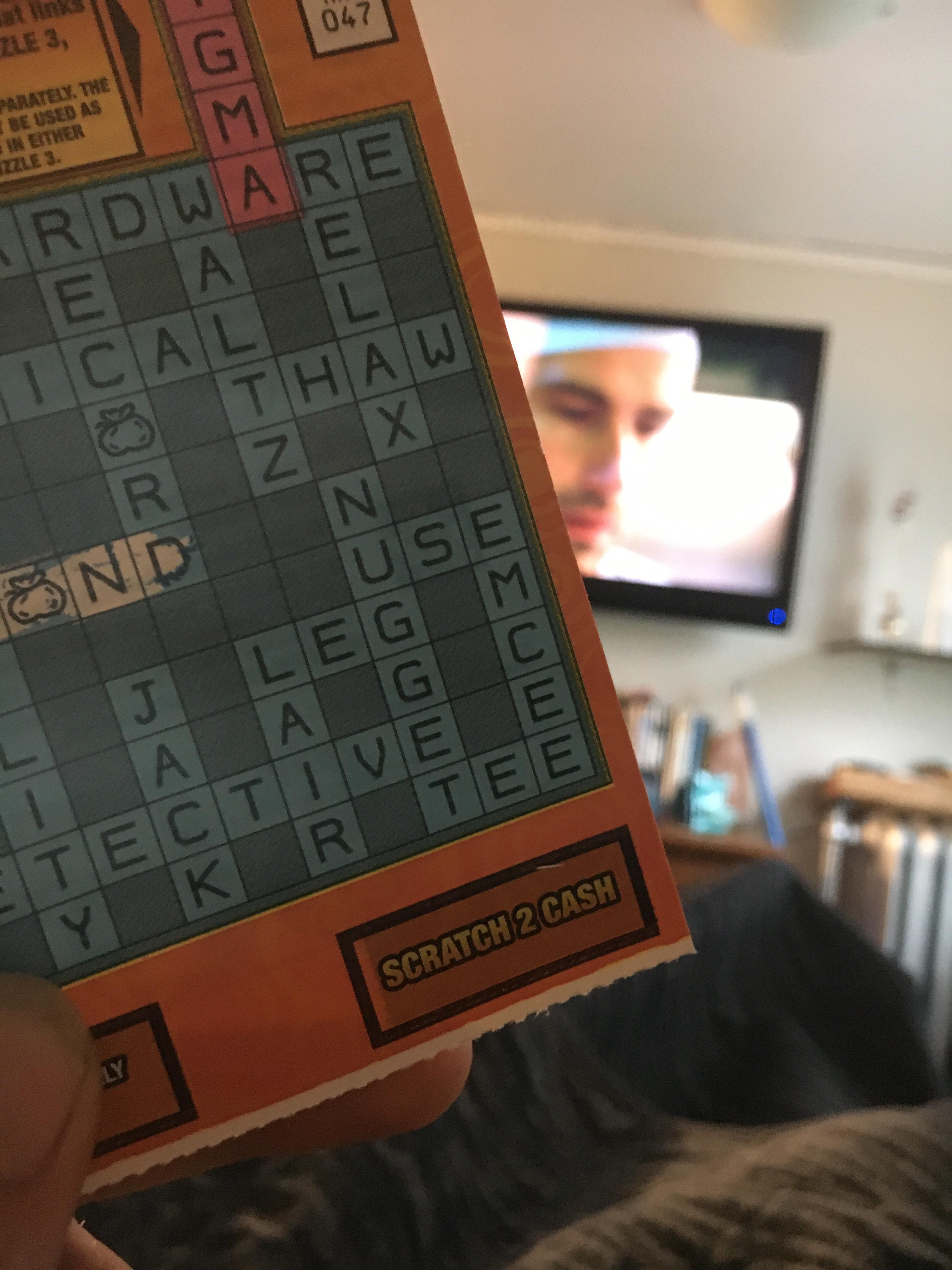 Got Jack on my crossword scratchy while watching lost. Coincidence or fate?!? r/lost