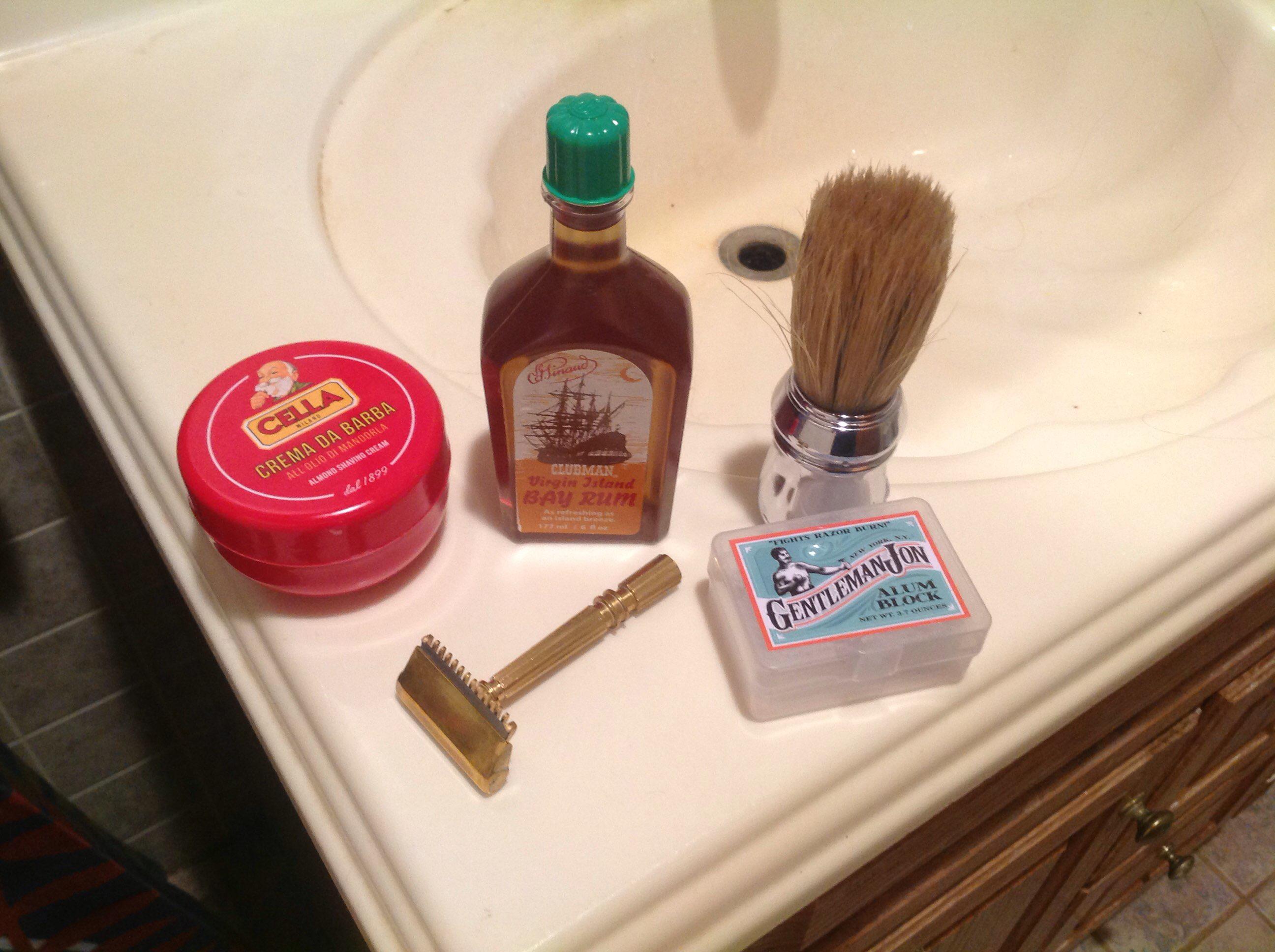 I got a bunch of new shaving stuff for Christmas, so I figured I'd do a
