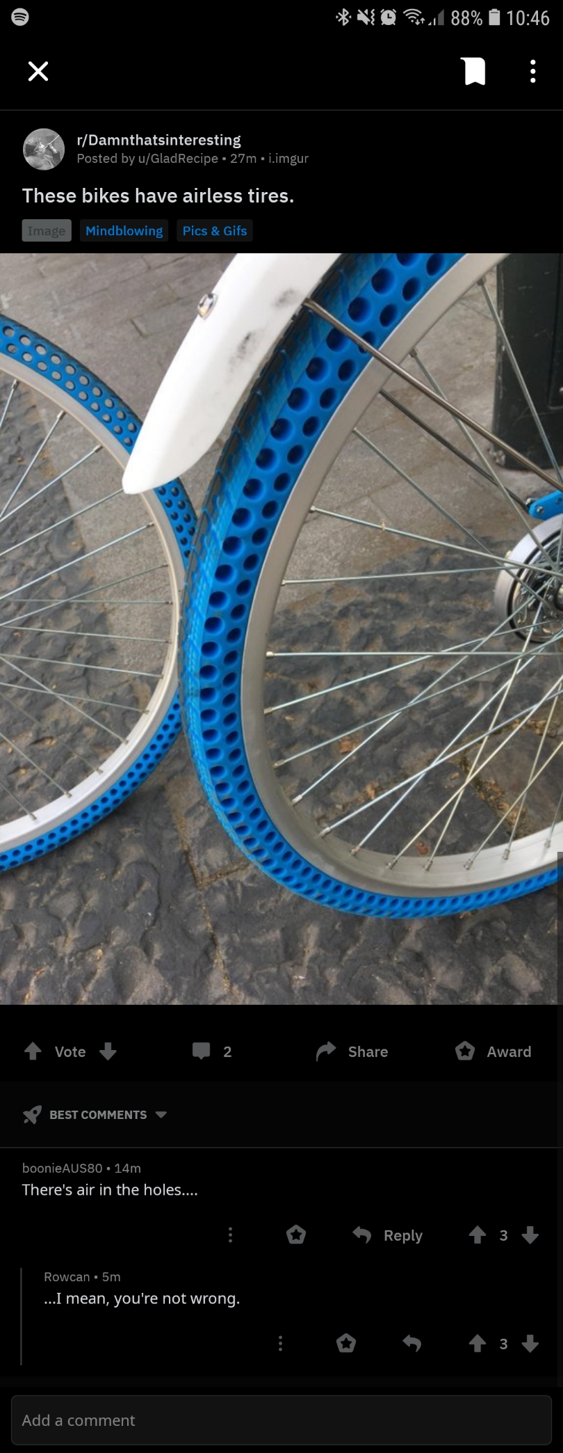 Air filled airless tyres r/technicallythetruth