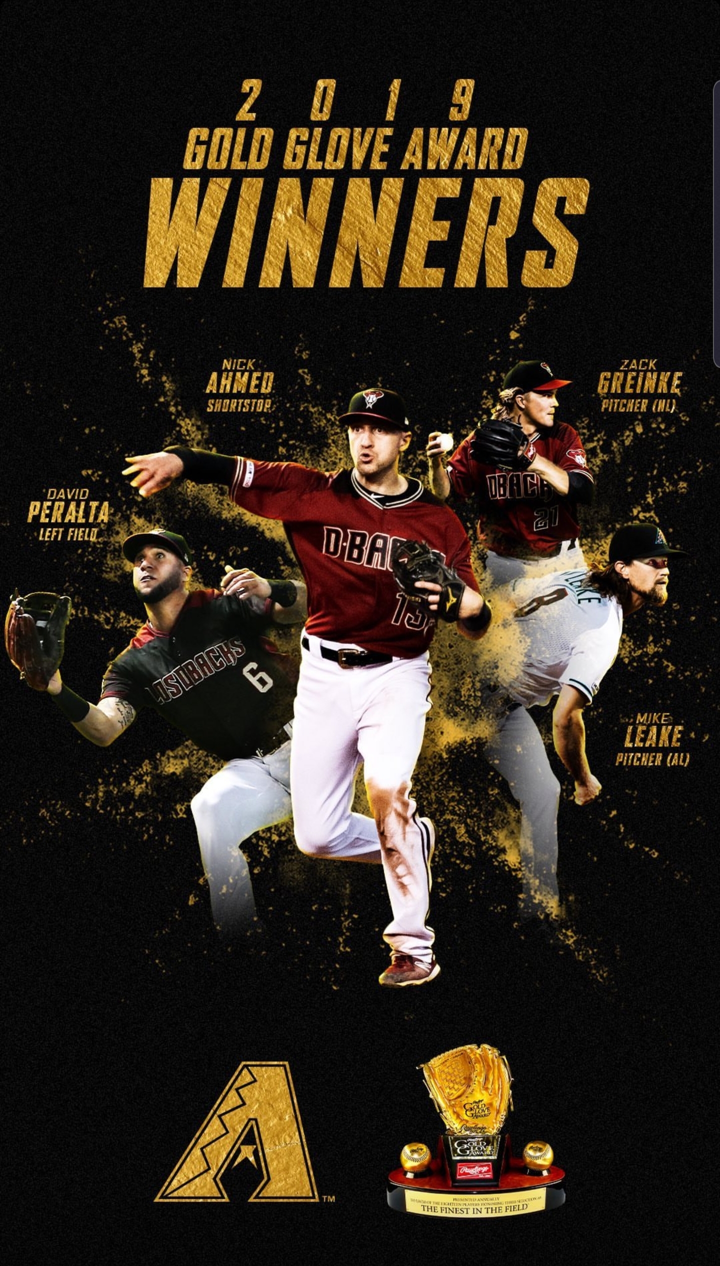 2019 Gold Glove Award Winners r/azdiamondbacks
