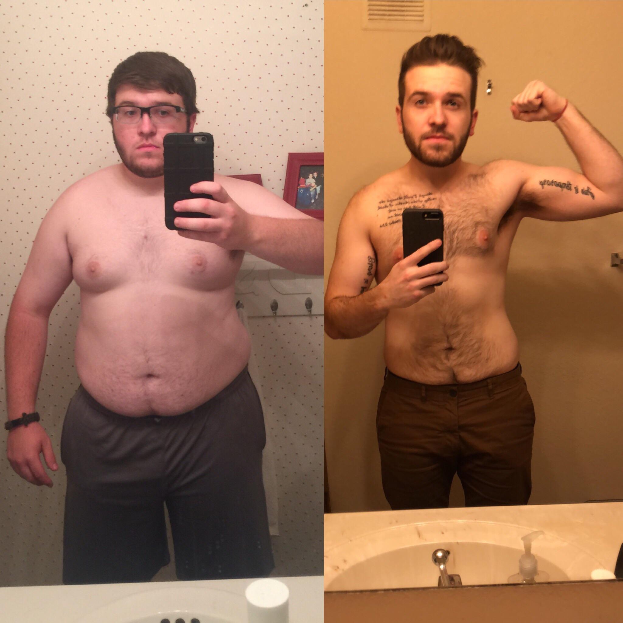 M/19/5’11” [280lb > 180lb = 100lbs] Started my journey two years ago
