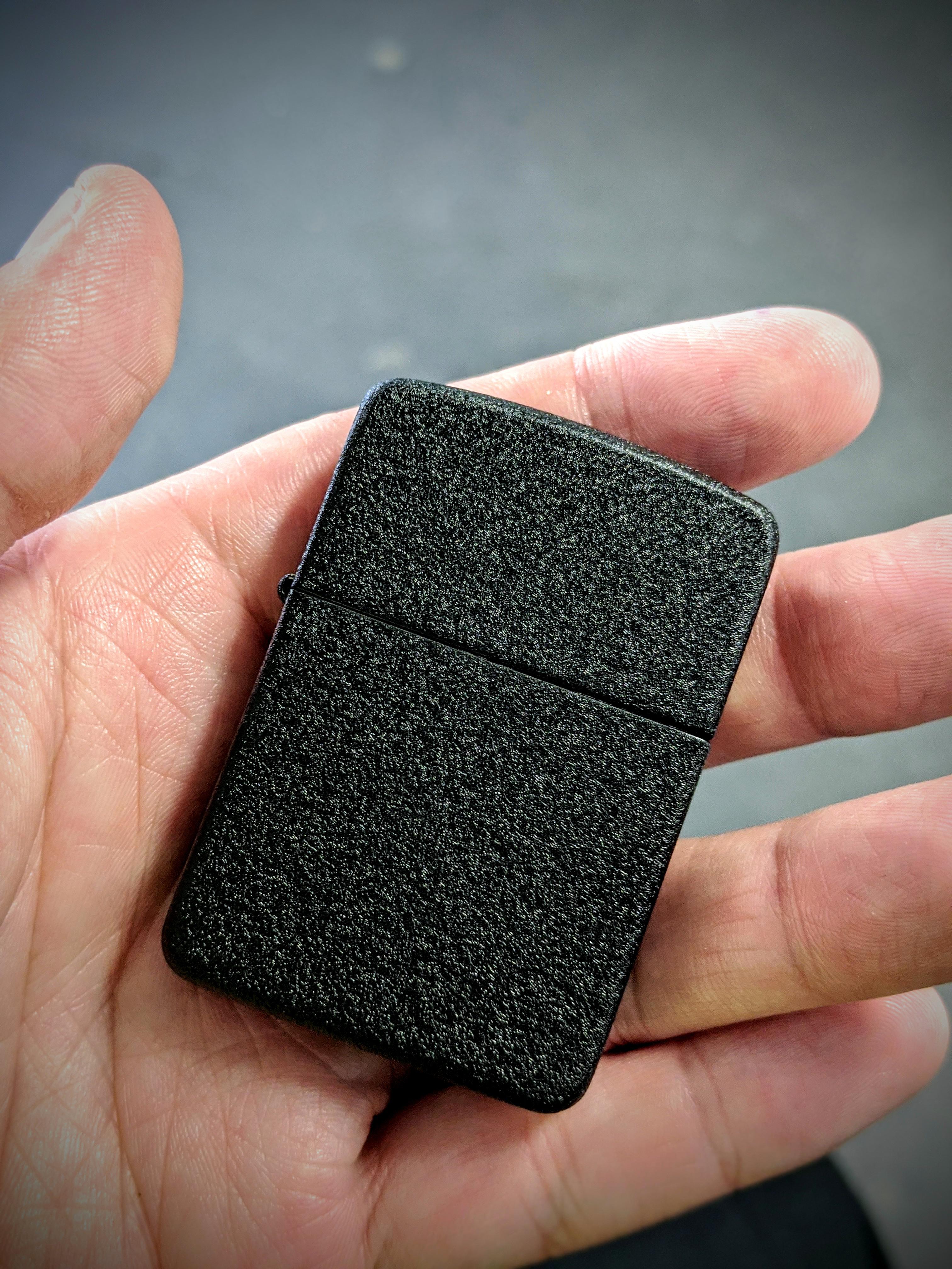 It's arrived! My new 1941 black crackle replica. It's so nice! r/Zippo