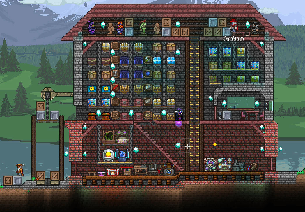 My Take On Sijn's Warehouse Build r/Terraria