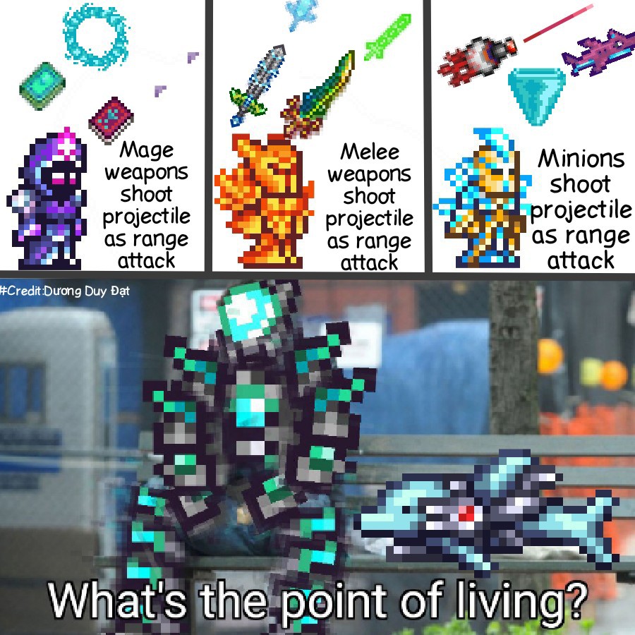 Every class can do the ranger thing, thats make ranger sad '( r/Terraria