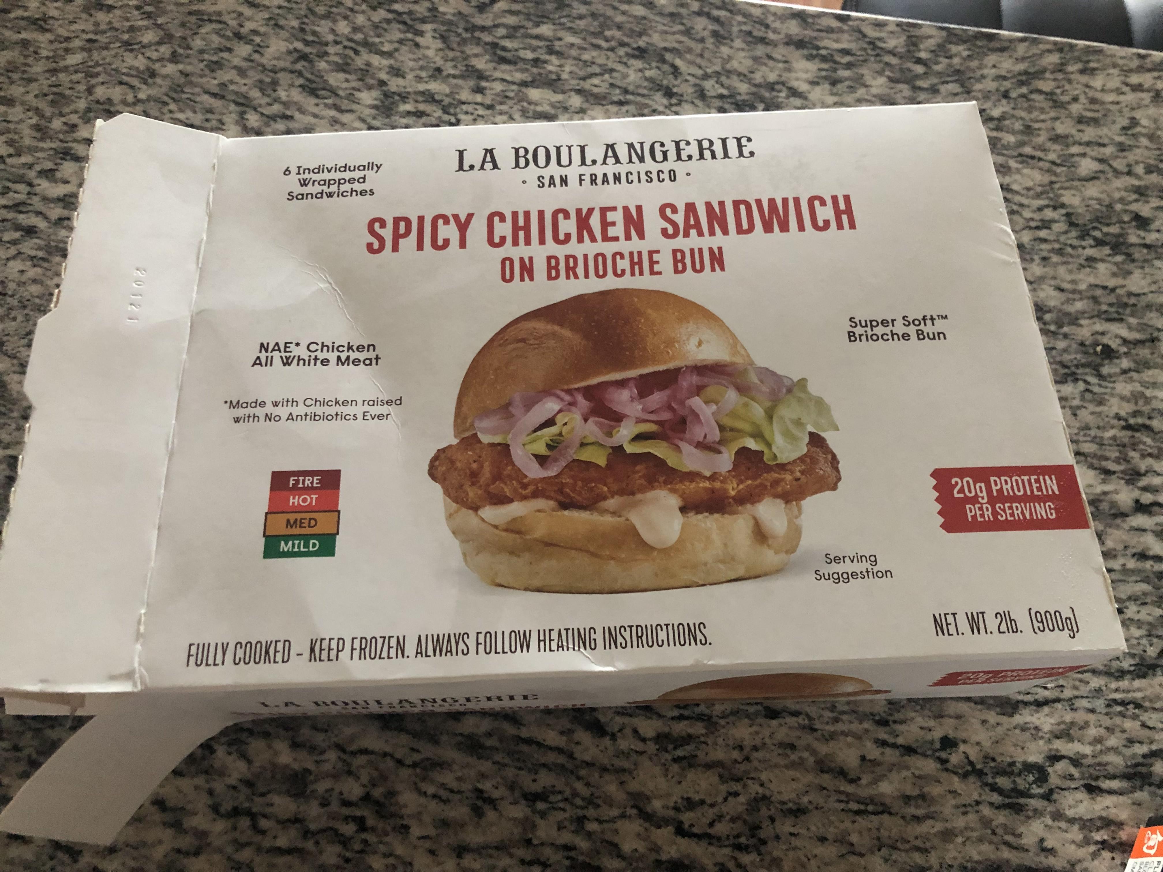 La Boulangerie spicy chicken sandwich [Foster City, CA] r/Costco