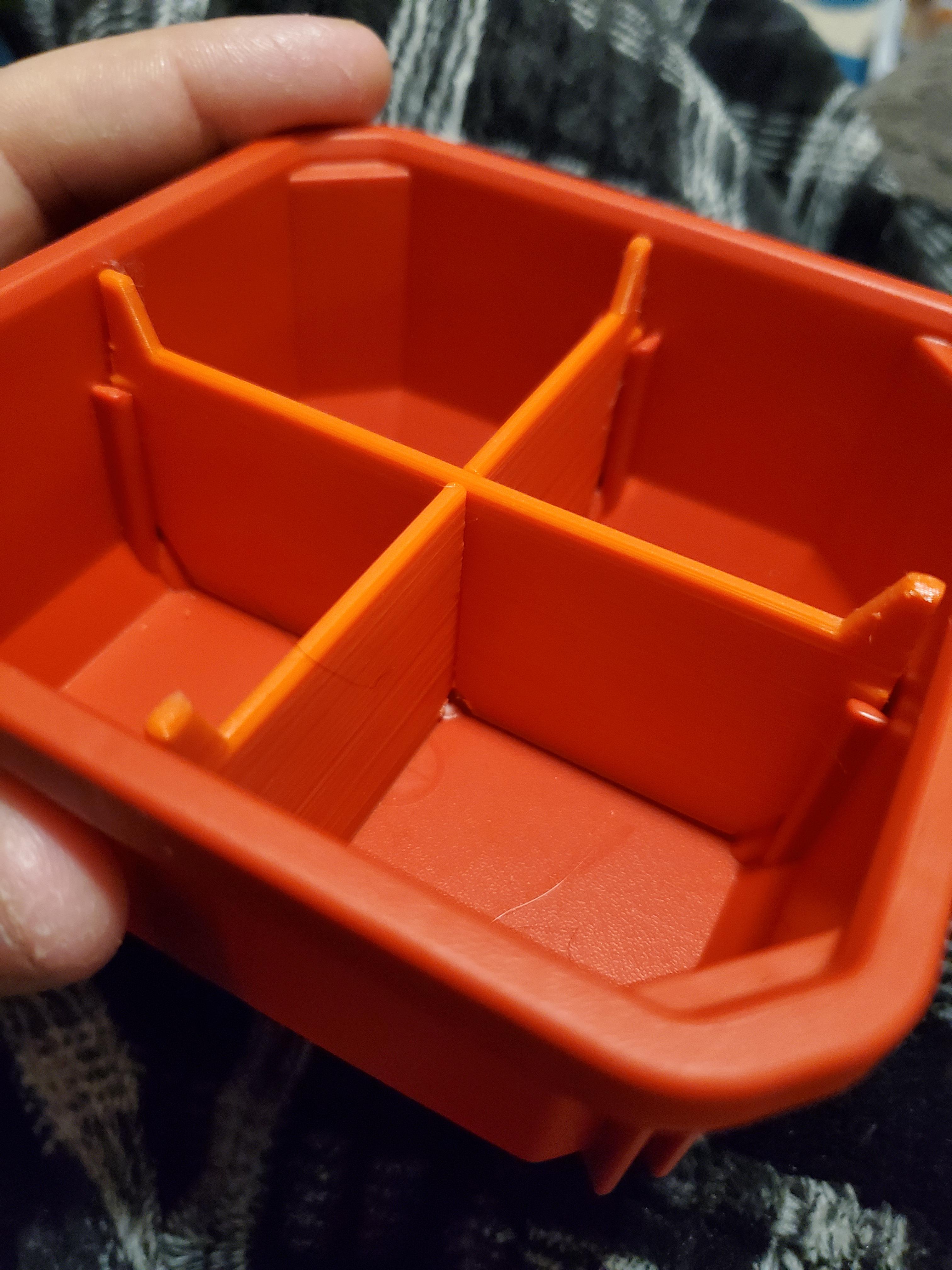 Milwaukee packout bins with X Dividers r/3DPrinted
