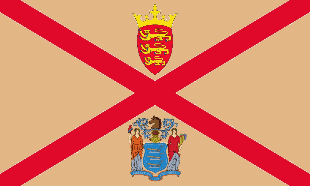 Combined flags of Jersey and New Jersey r/vexillology