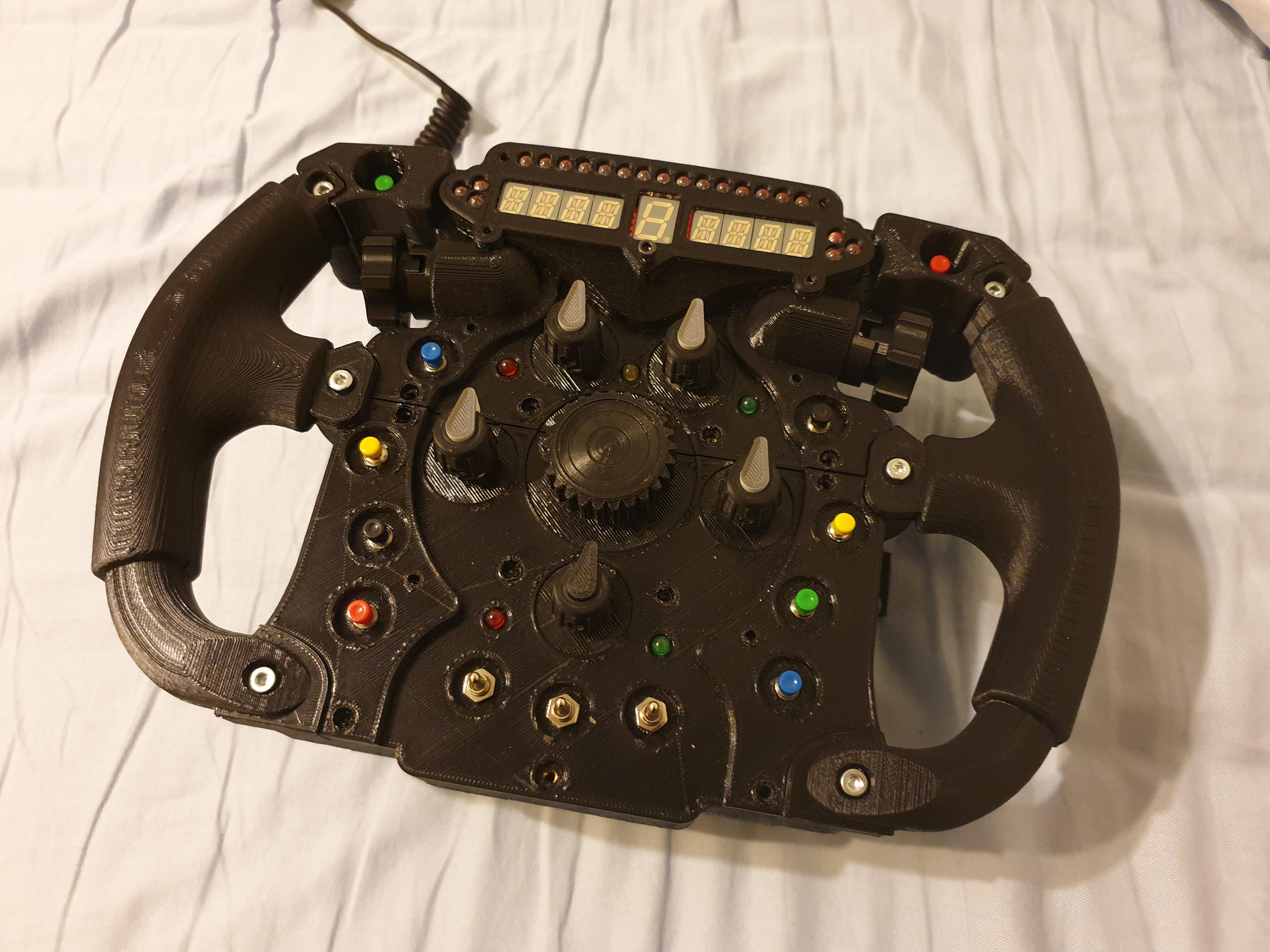 3d printed F1 steering wheel, it is a bit out dated but still cool! And