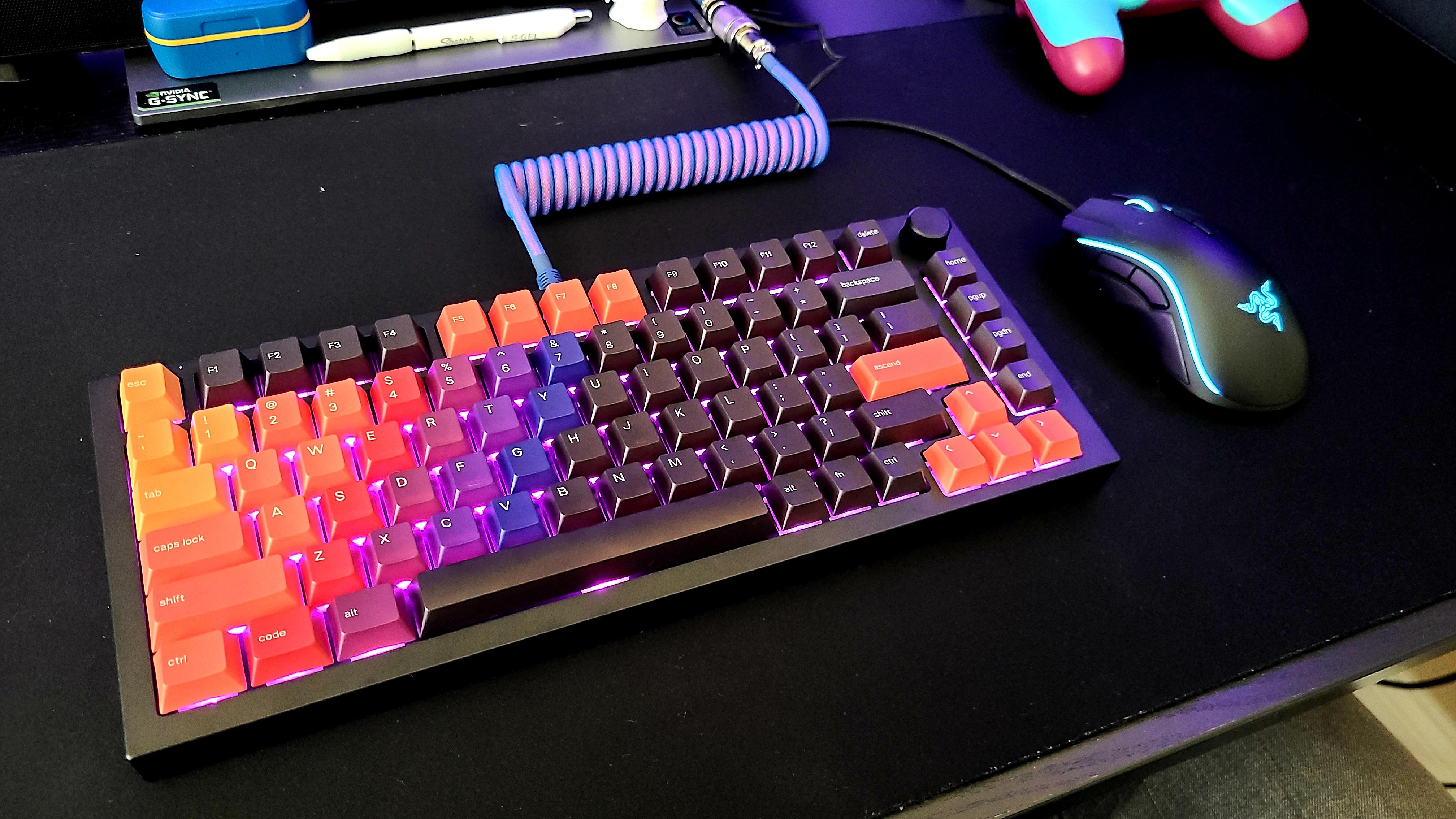 Upgraded from a Razer Blackwidow to a proper board. GMMK Pro, Gateron