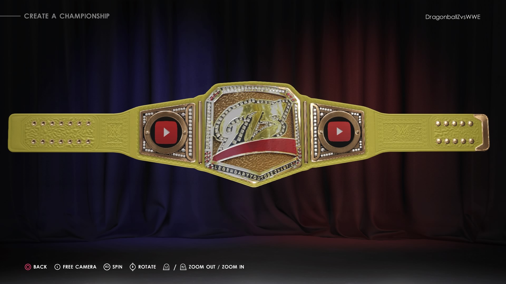 GTS Legendary YouTube Heavyweight Championship r/WWE2K22