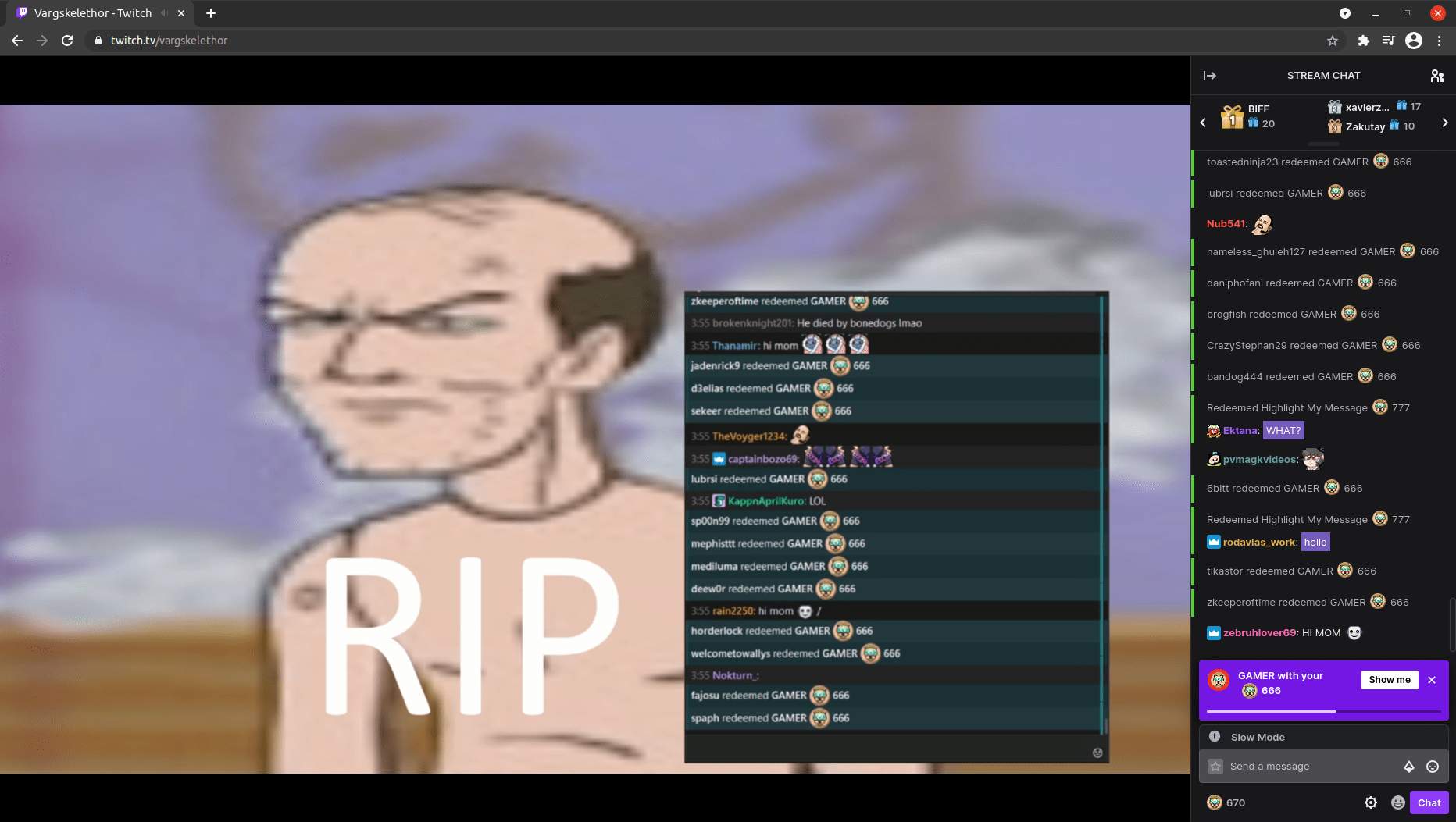 Twitch is peer pressuring me r/Vinesauce