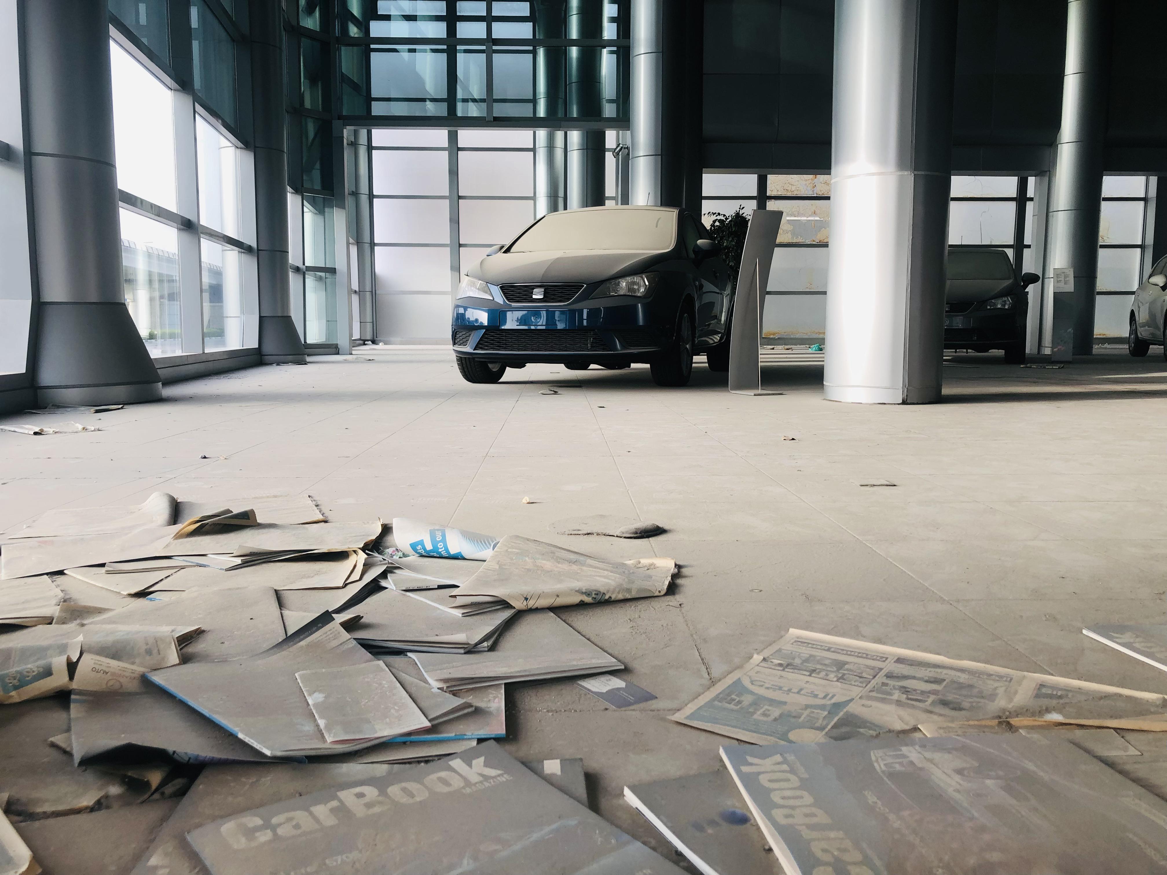 Abandoned Seat Car Dealership, Dubai, UAE r/pics