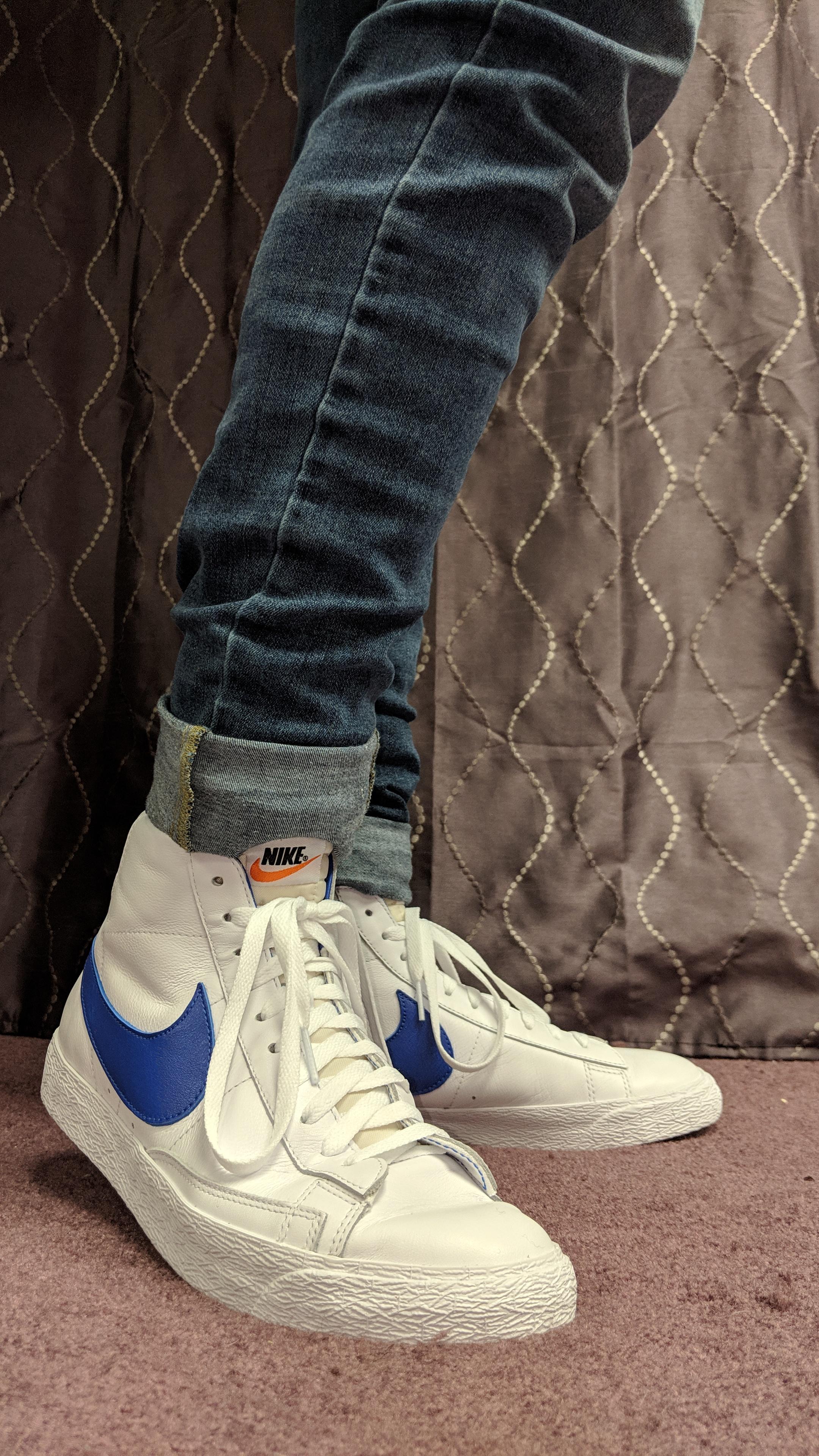 My NikeID blazers with my last name embroidered on the back r/Sneakers