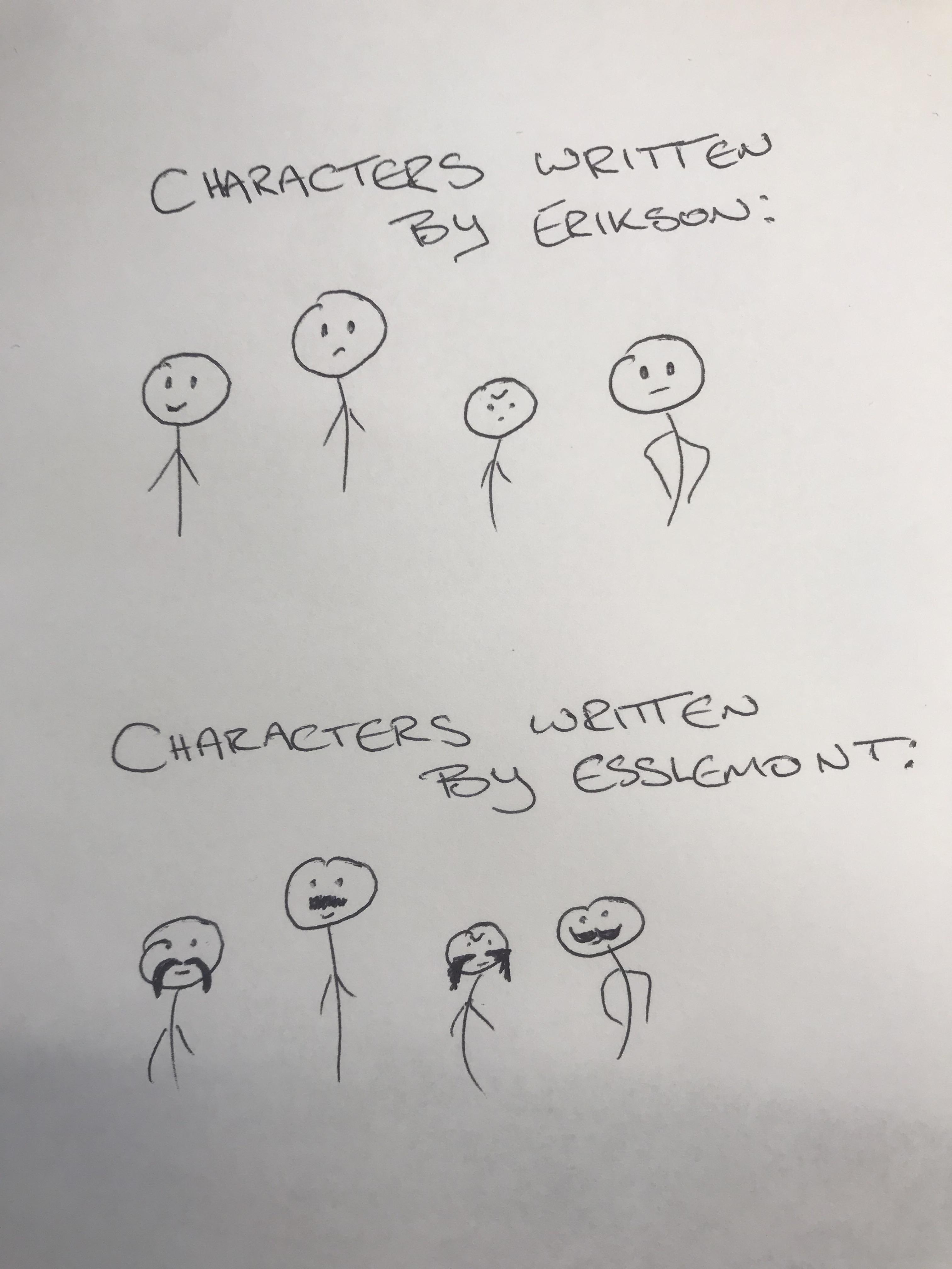 Erikson vs Esslemont r/Dust_of_Memes