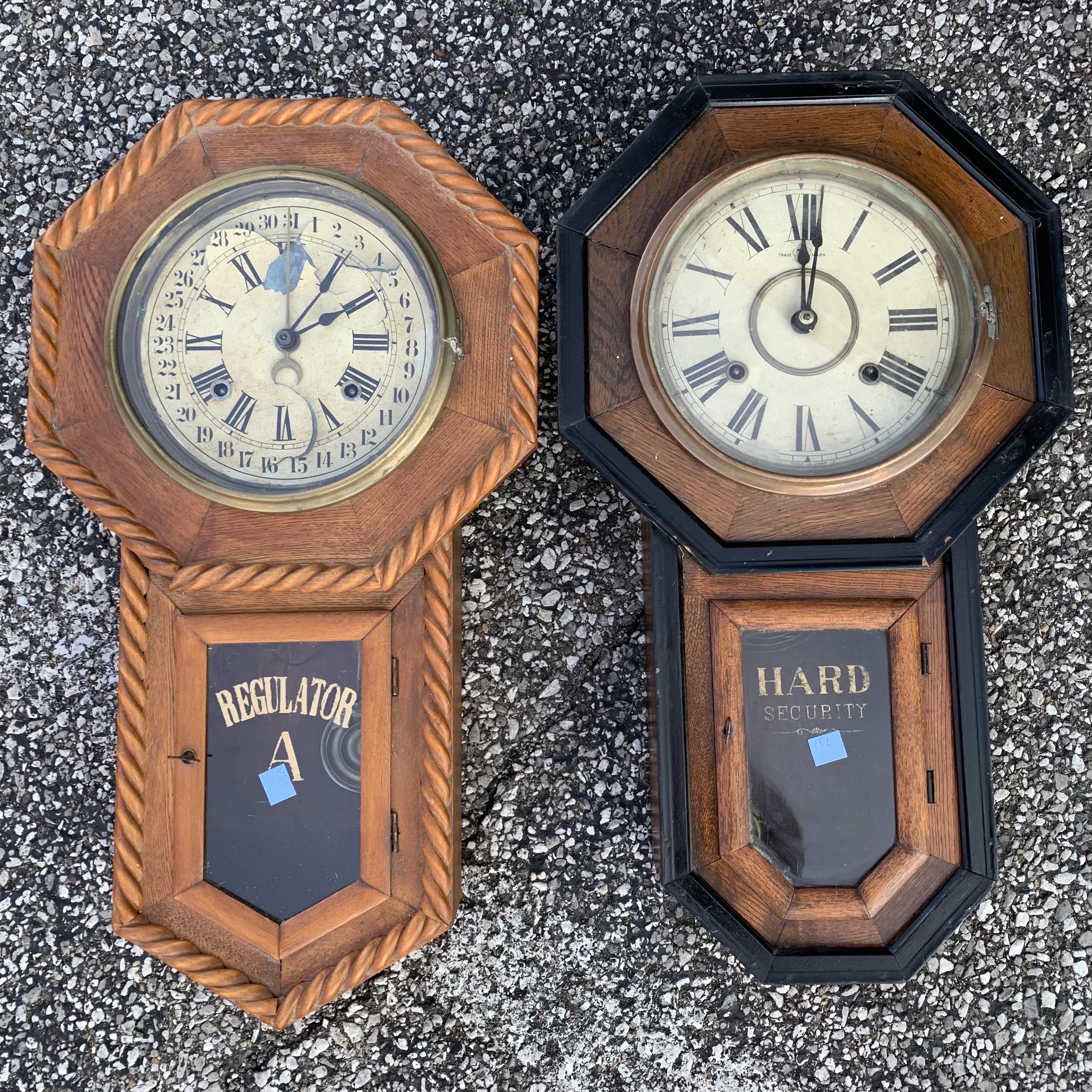 Antique schoolhouse clocks 7.99 each r/ThriftStoreHauls