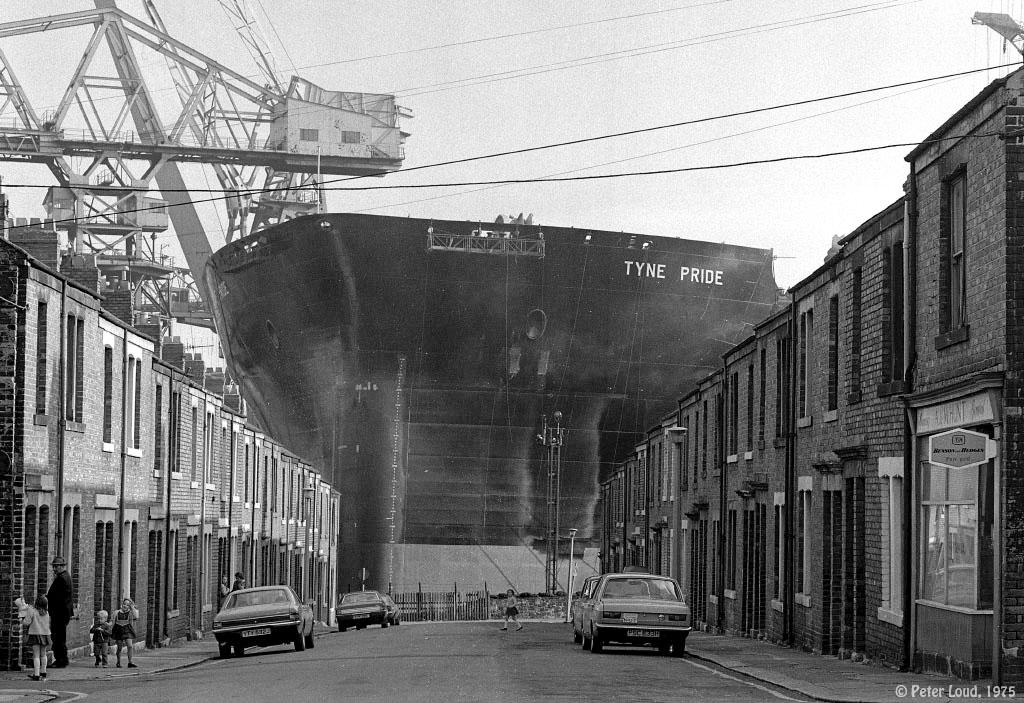 Working class life in Leslie Street, Wallsend in Newcastle Upon Tyne, Northeast England in 1975