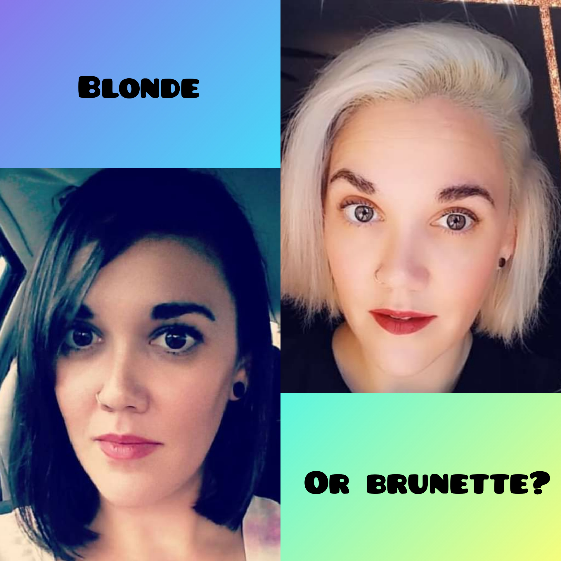 Trying to decide if I should stay blonde for a bit longer or not. Considered going silver than