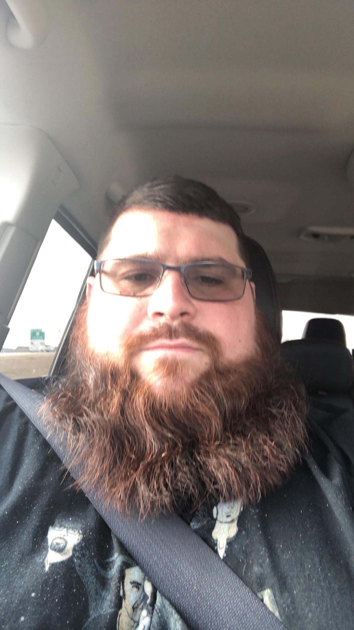 Winter beard.. grew out about 6 months with 1” trim every 2 months r