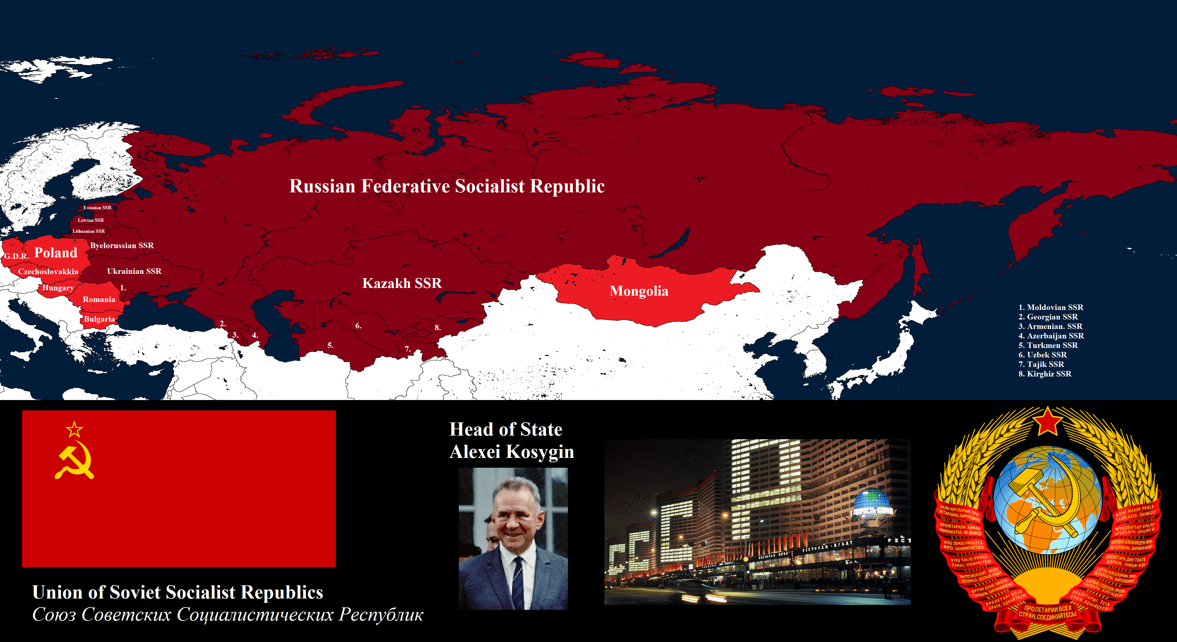 USSR in its golden age 19641980 during Kosygin rule (alternate history