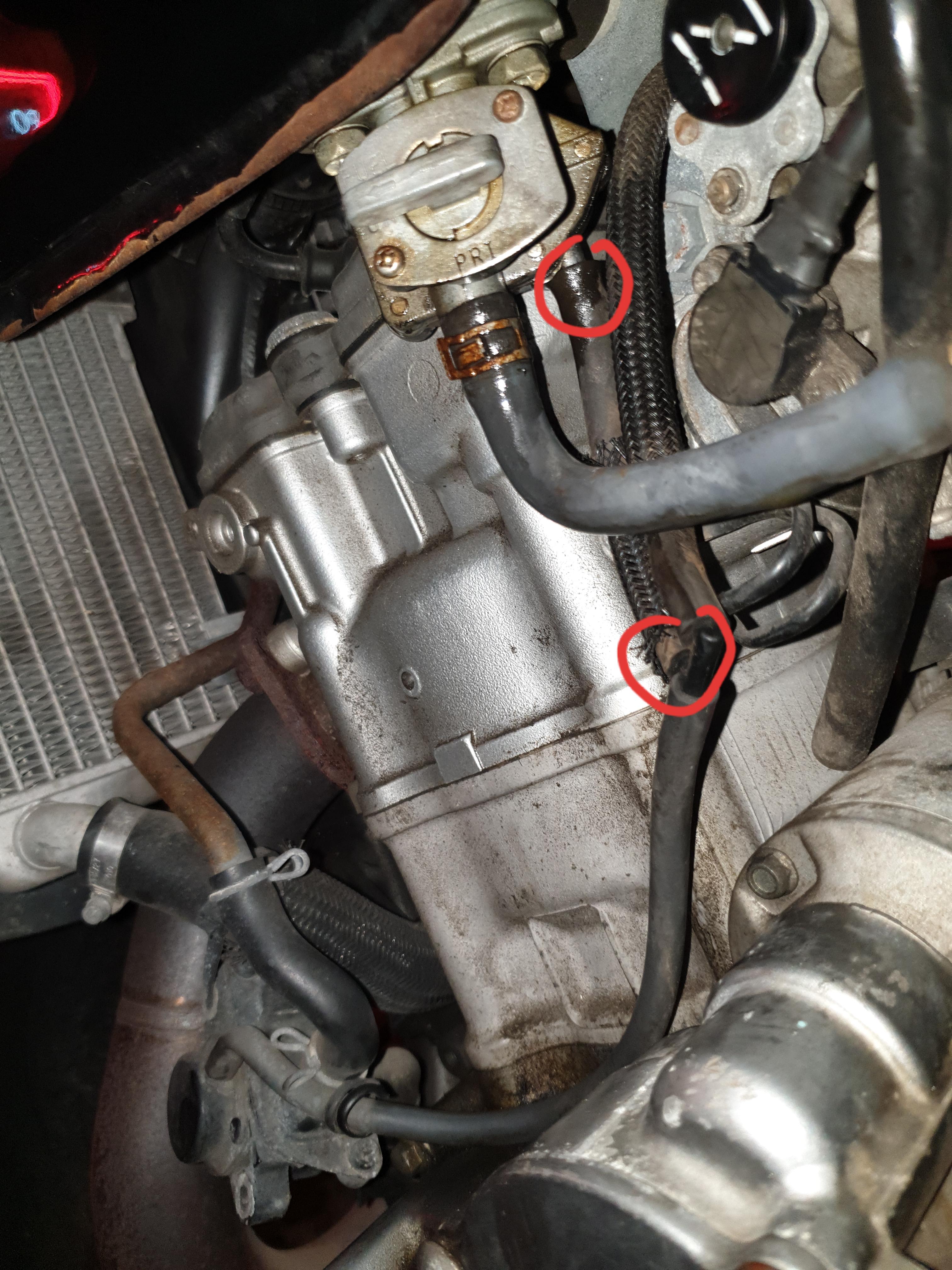 Replacing my petcock with nonvacuum petcock what do I do with this tube plugged into PAIR