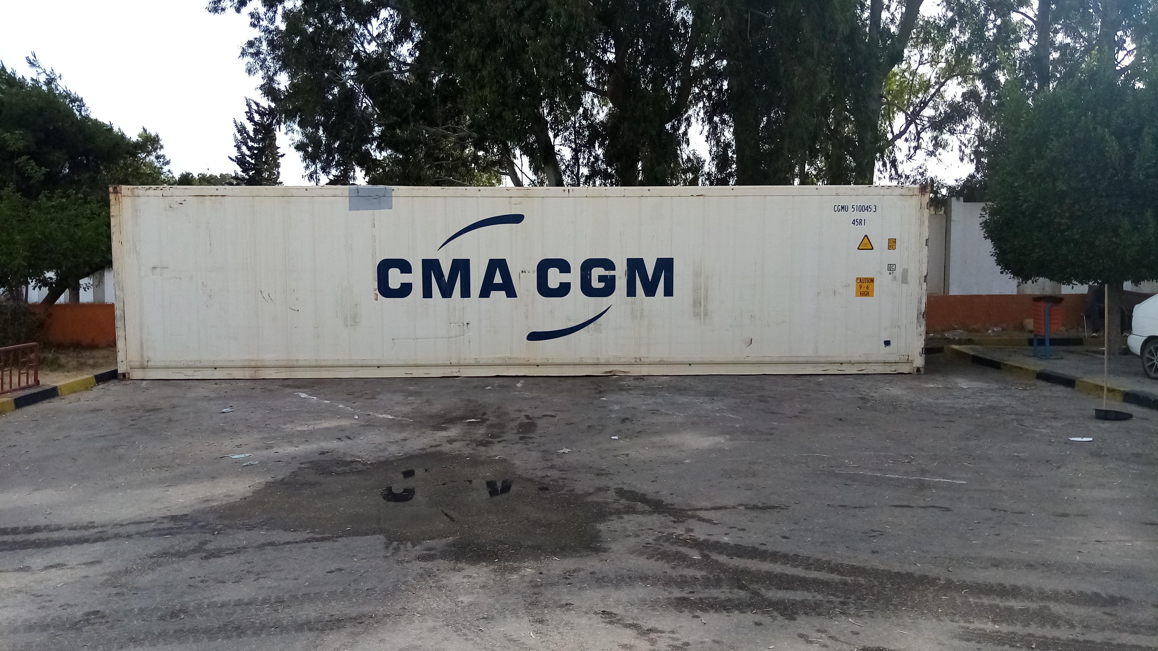 Tripoli Medical Center is using refrigerated container to store bodies