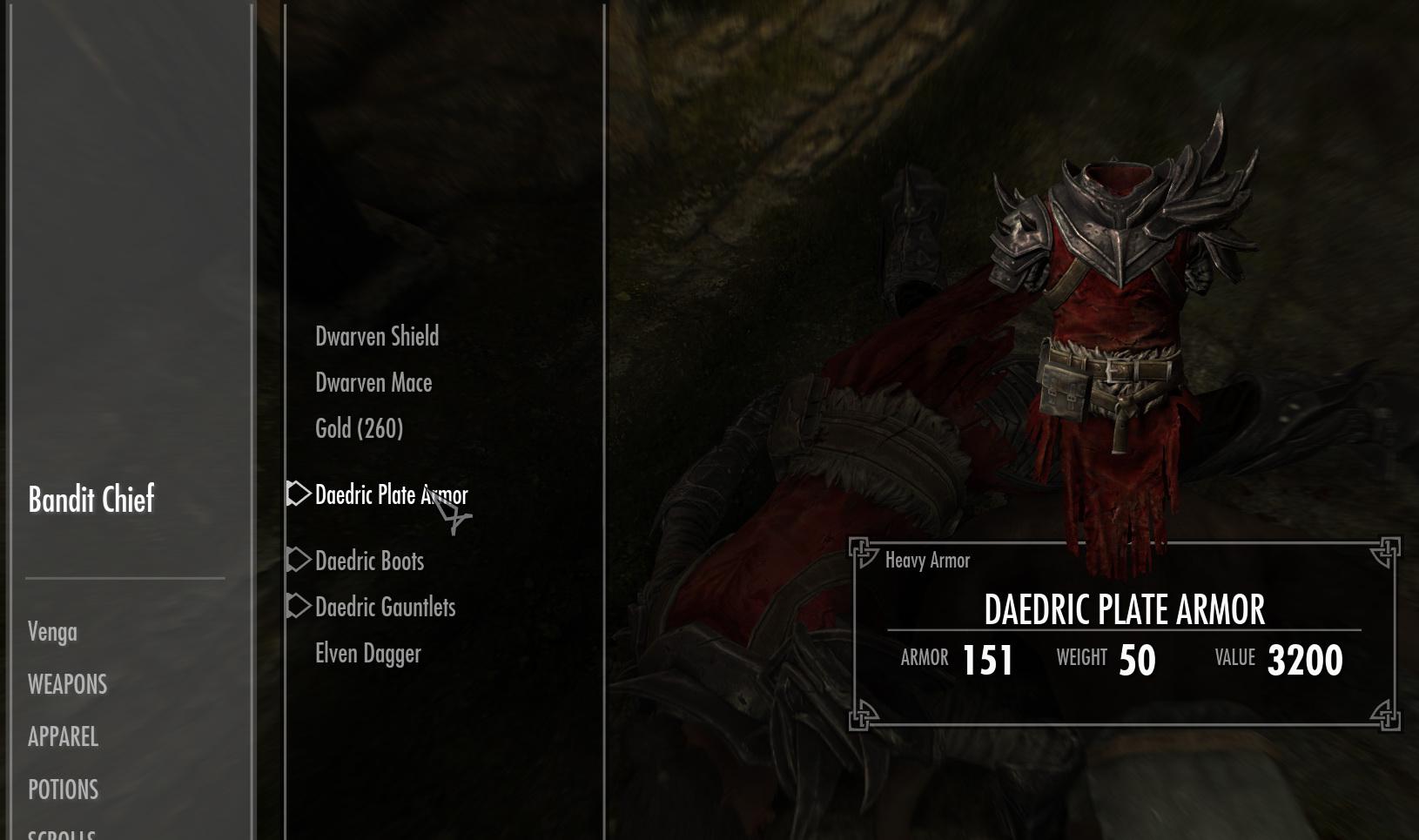 I didn't realize Daedric Armor could be found so early (I'm level 34