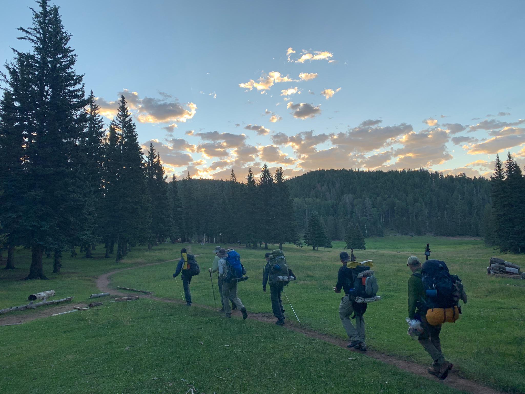 Starting the day strong! Camp Beaubien, Philmont Scout Ranch, New