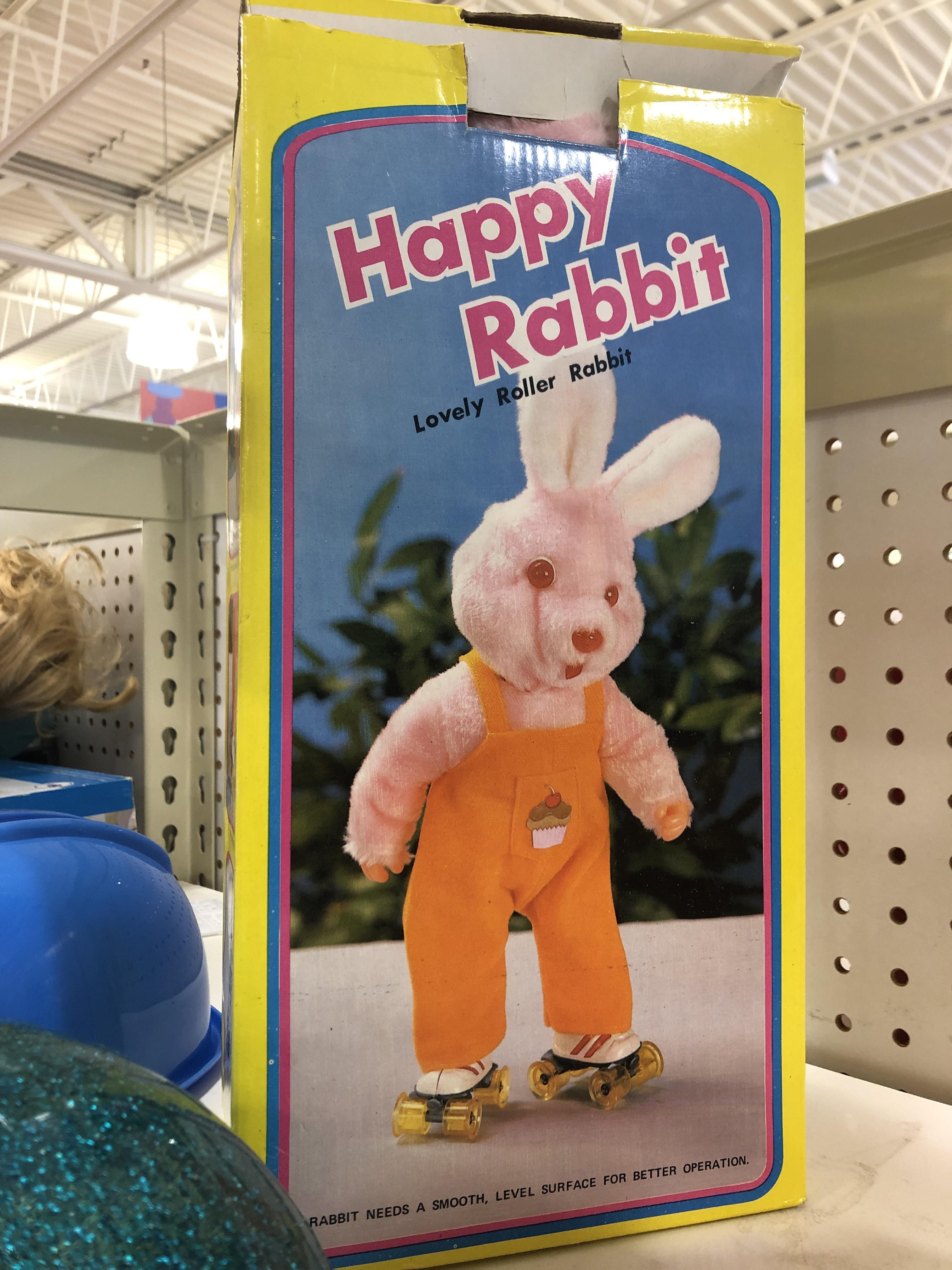 Bloody eyed roller skating nightmare rabbit r/WTFgaragesale