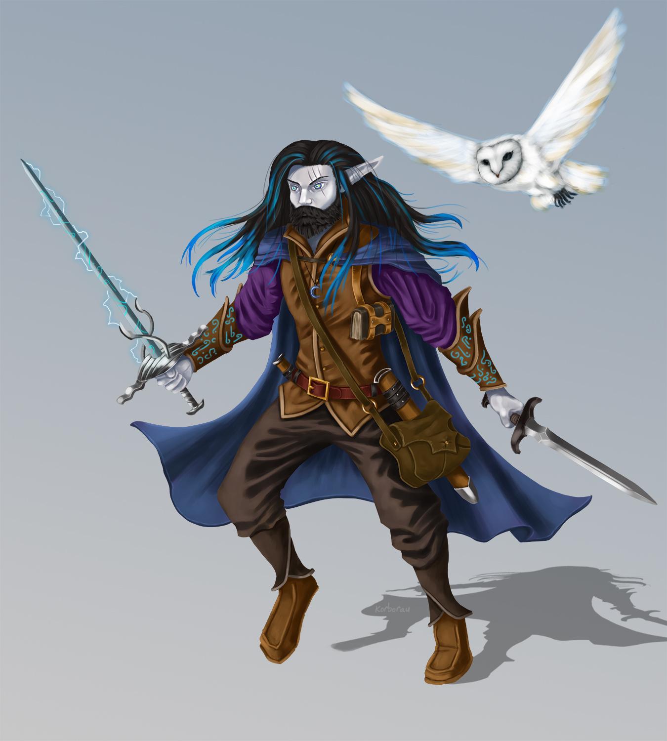 [Art] Moon elf Bladesinger r/DnD