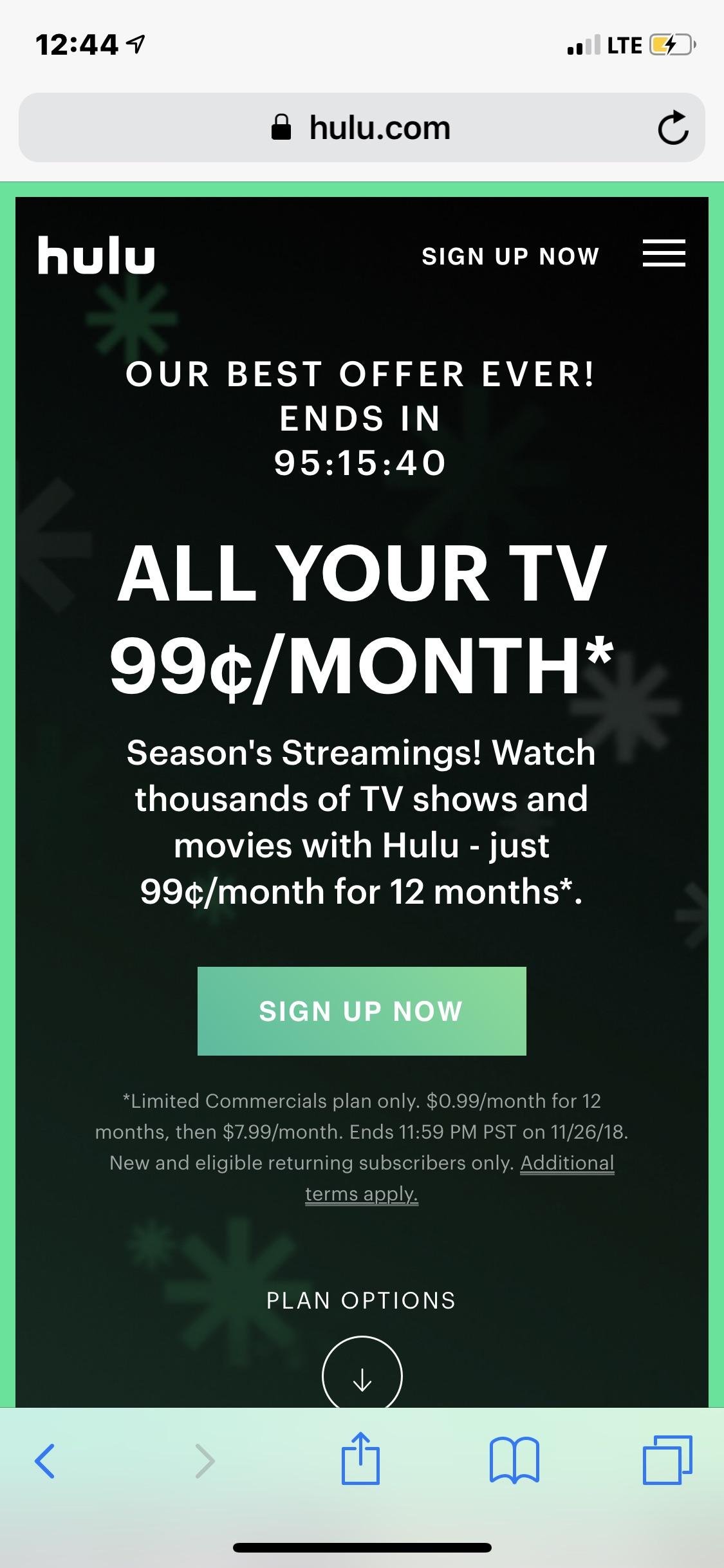Hulu Black Friday deal!! Get it while you can. r/Hulu