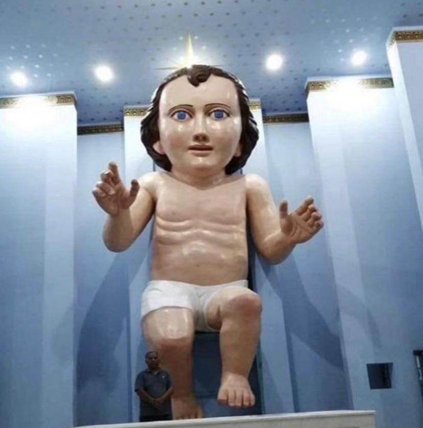 Largest Baby Jesus Statue, Mexico City r/oddlyterrifying