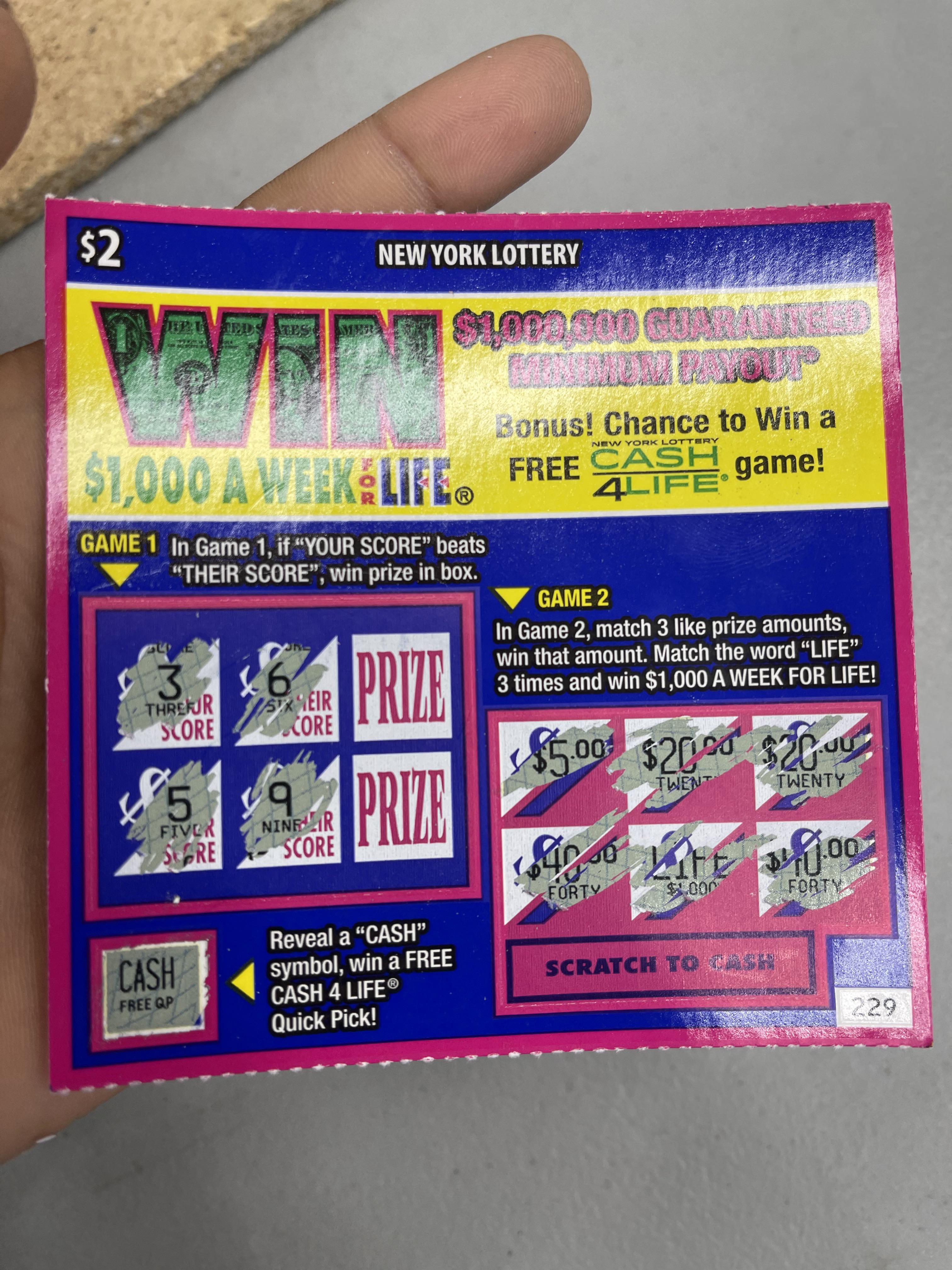 Can anyone tell me what this Cash Free QP means? Thank you. r/Lottery